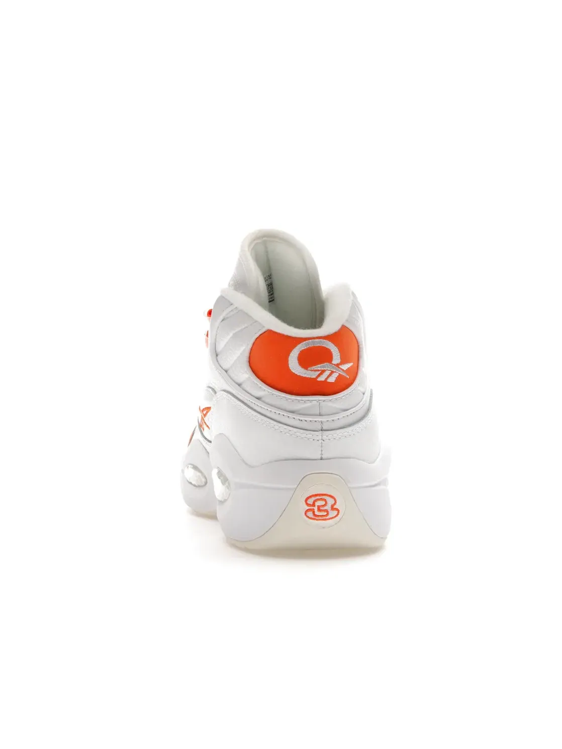 Кроссовки Reebok Question Mid Lifestyle — изображение 4 из 4, белый/оранжевый
