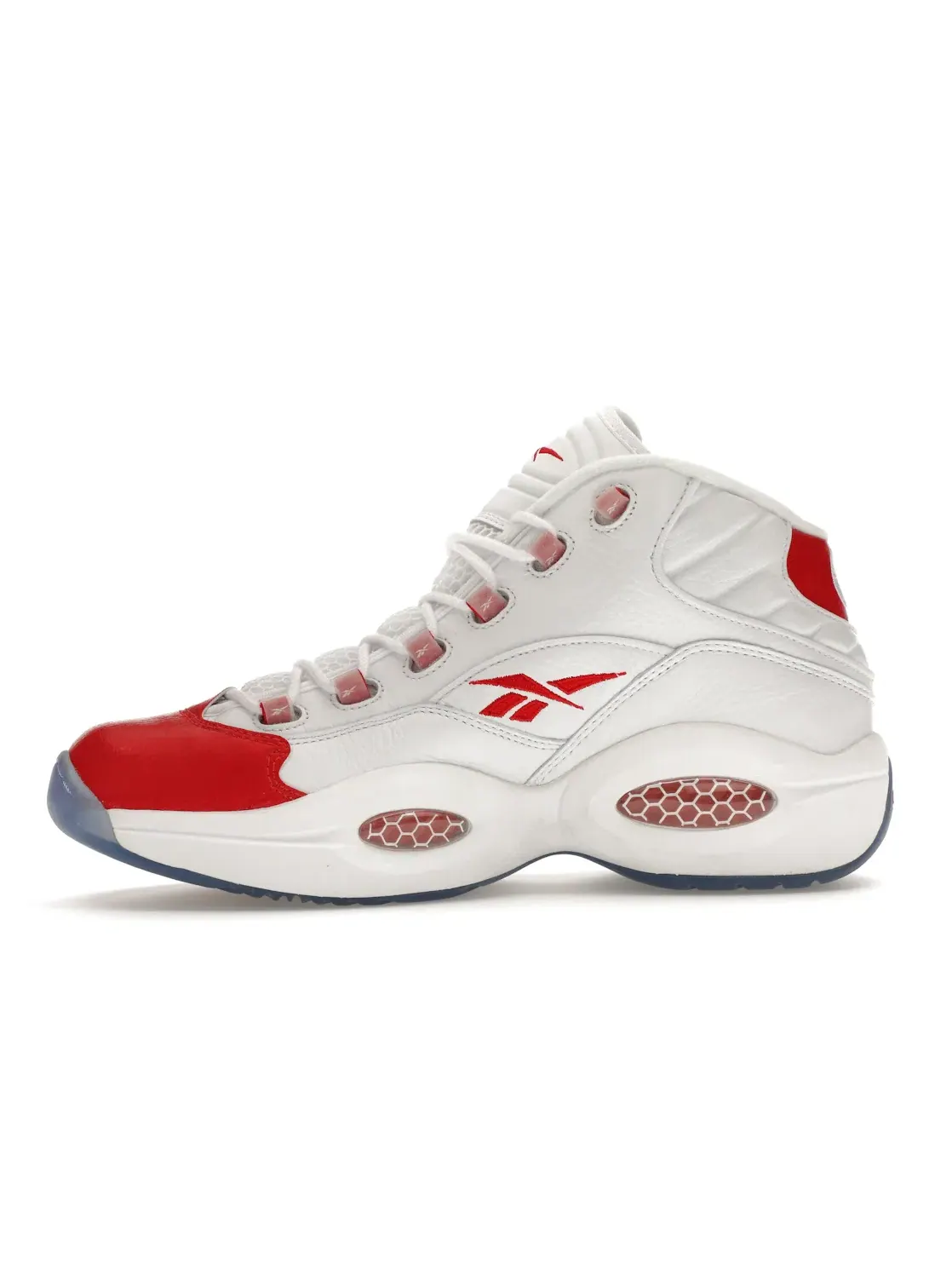 Кроссовки мужские Reebok Question Mid, Lifestyle — изображение 3 из 4, белый/красный