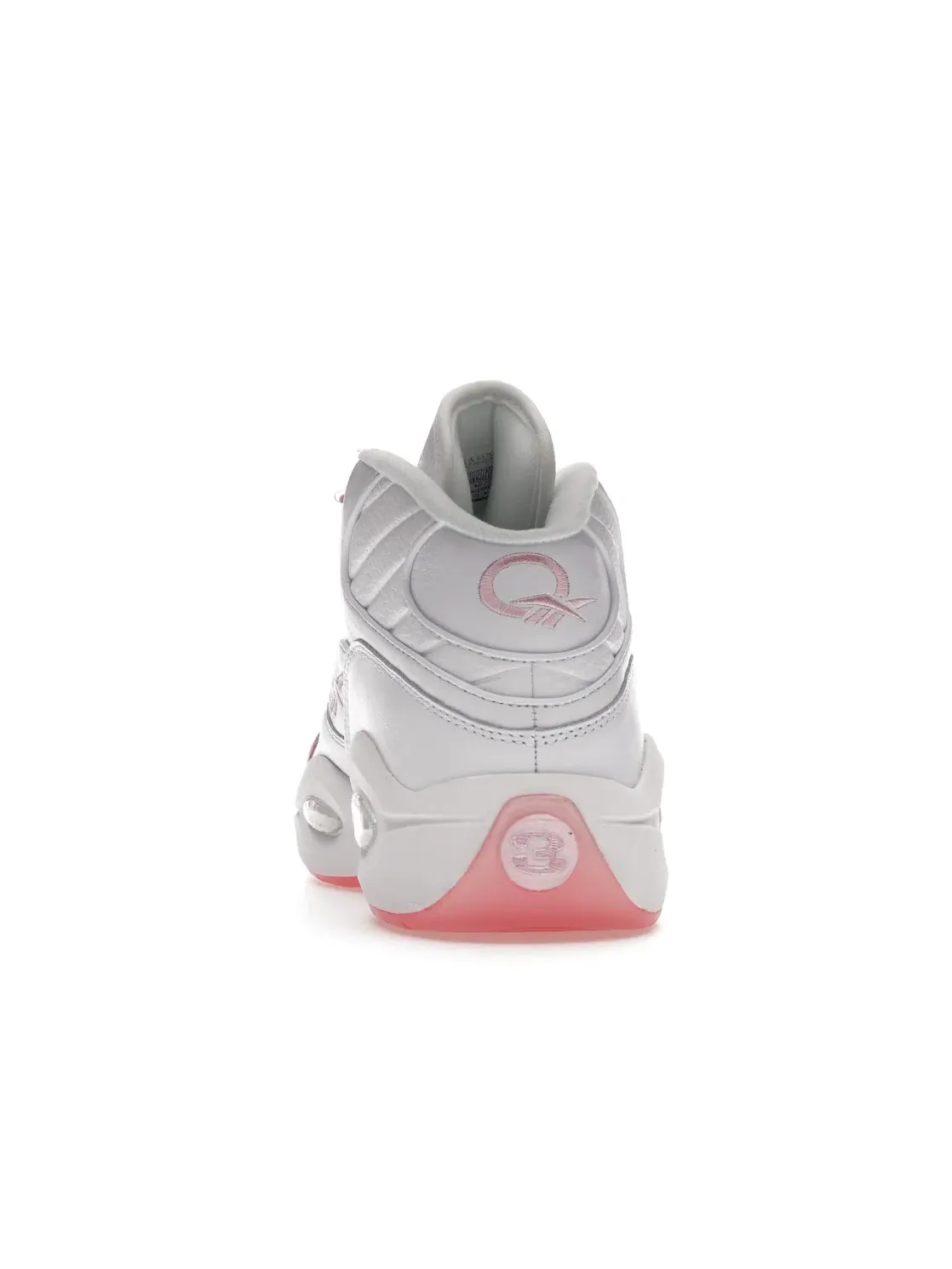 Кроссовки мужские Reebok Question Mid Замша Белый/Розовый — изображение 4 из 4, белый/розовый/розовый