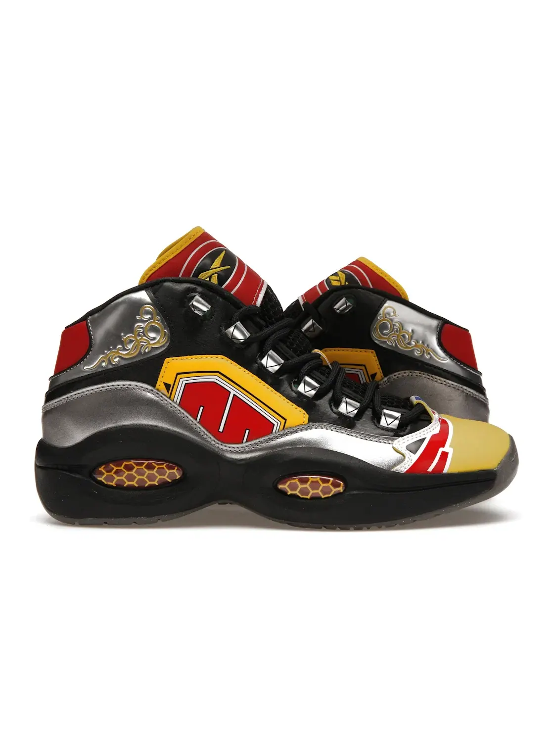 Кроссовки мужские Reebok Question Mid, с принтом Power Rangers Megazord — изображение 1 из 4