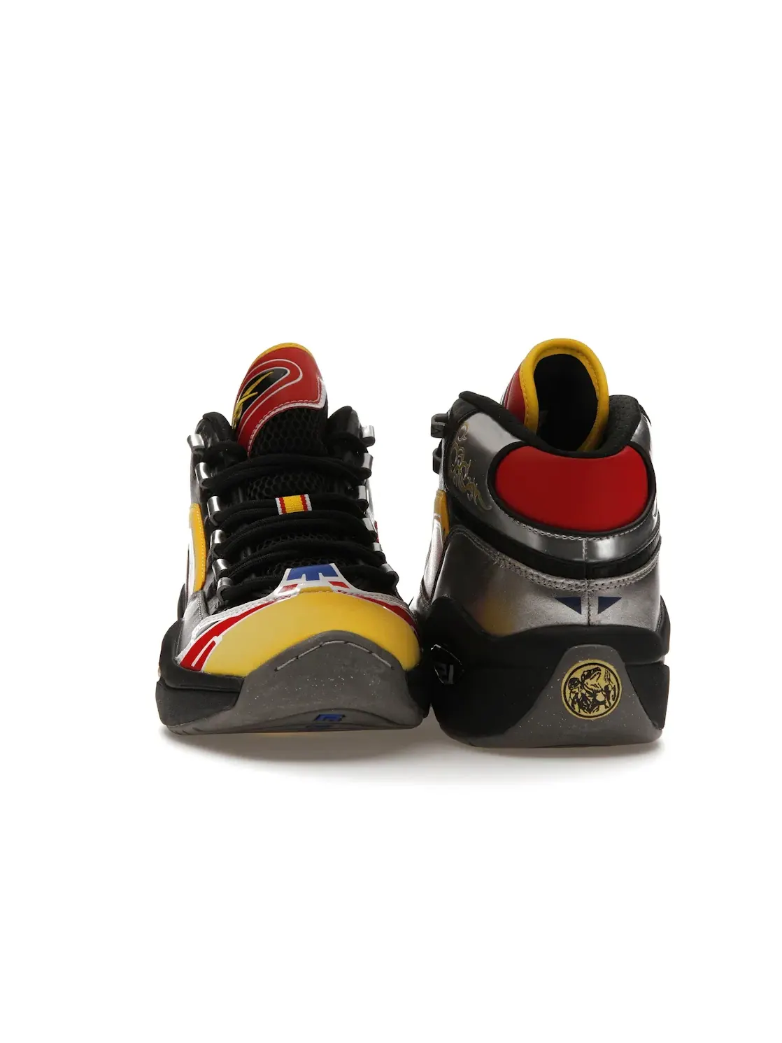 Кроссовки мужские Reebok Question Mid, с принтом Power Rangers Megazord — изображение 2 из 4