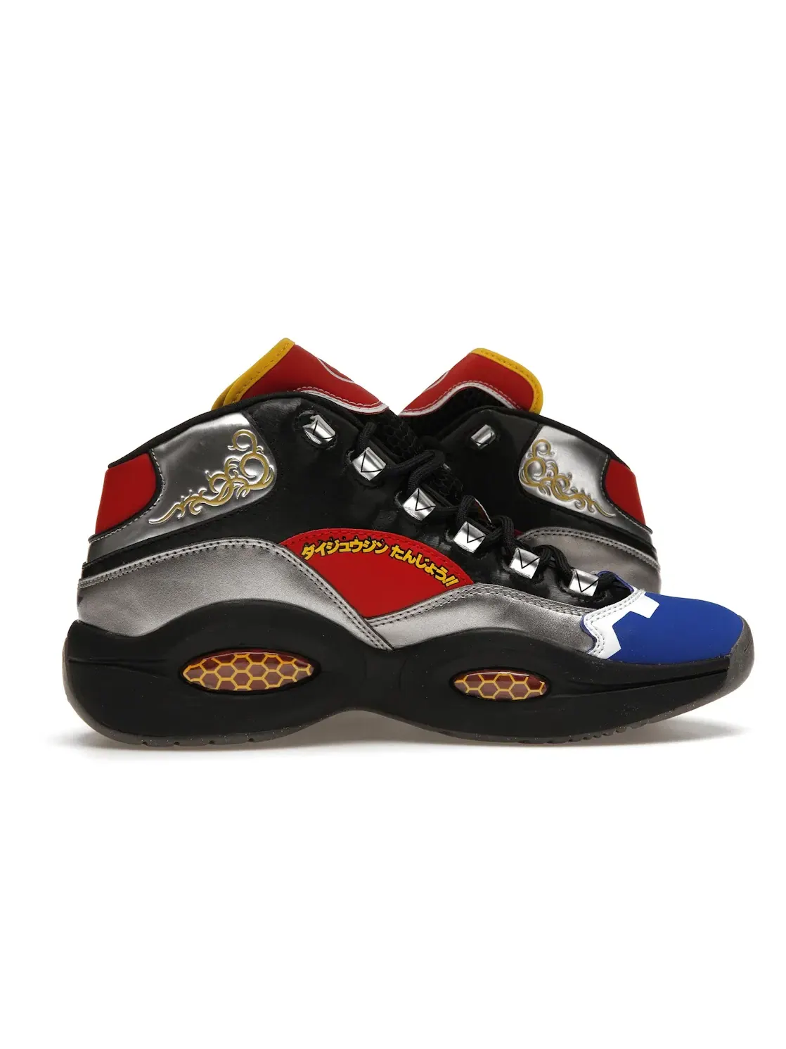 Кроссовки мужские Reebok Question Mid, с принтом Power Rangers Megazord — изображение 3 из 4