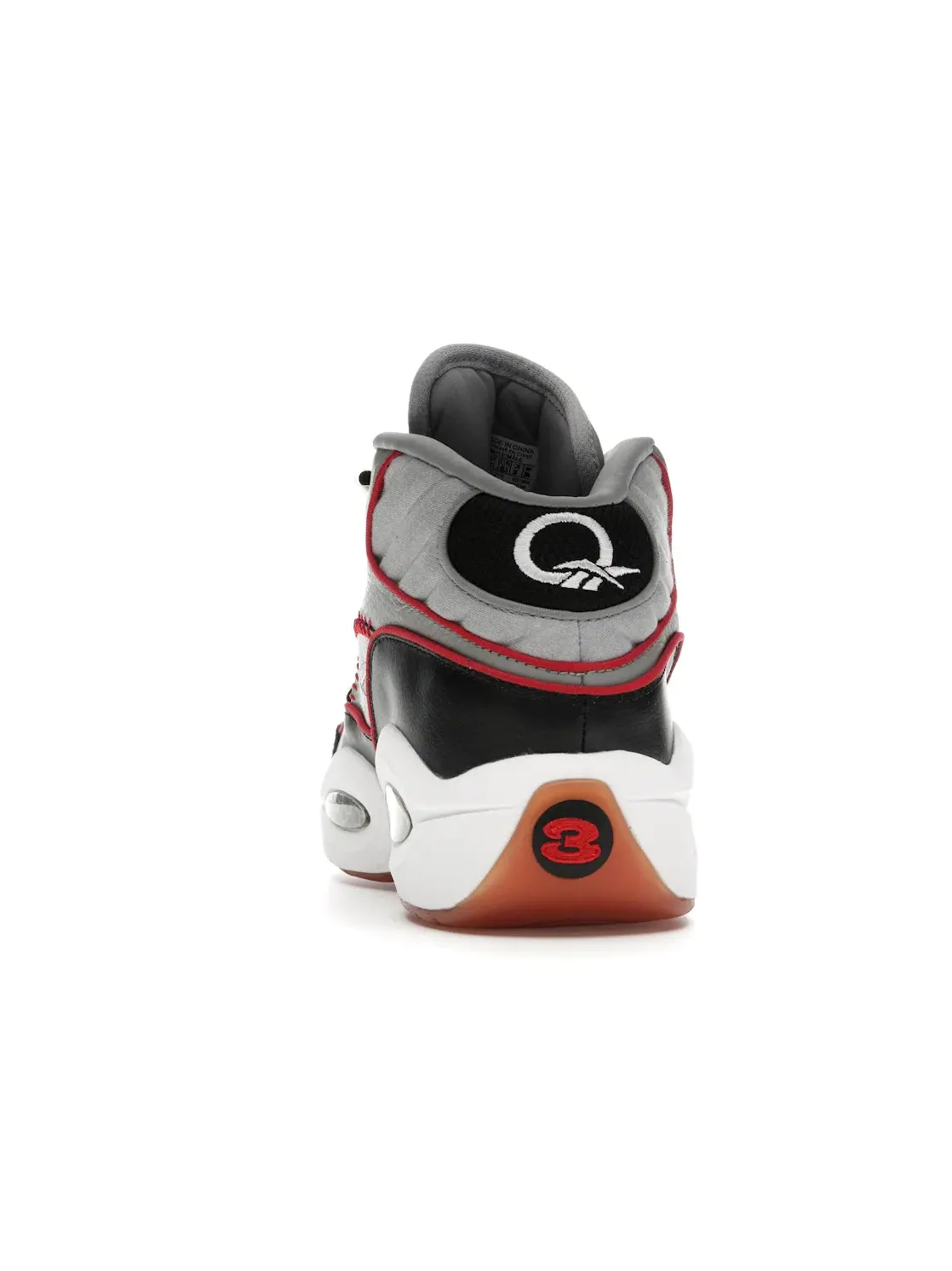 Кроссовки мужские Reebok Question Mid, повседневные — изображение 4 из 4, серый/черный-белый