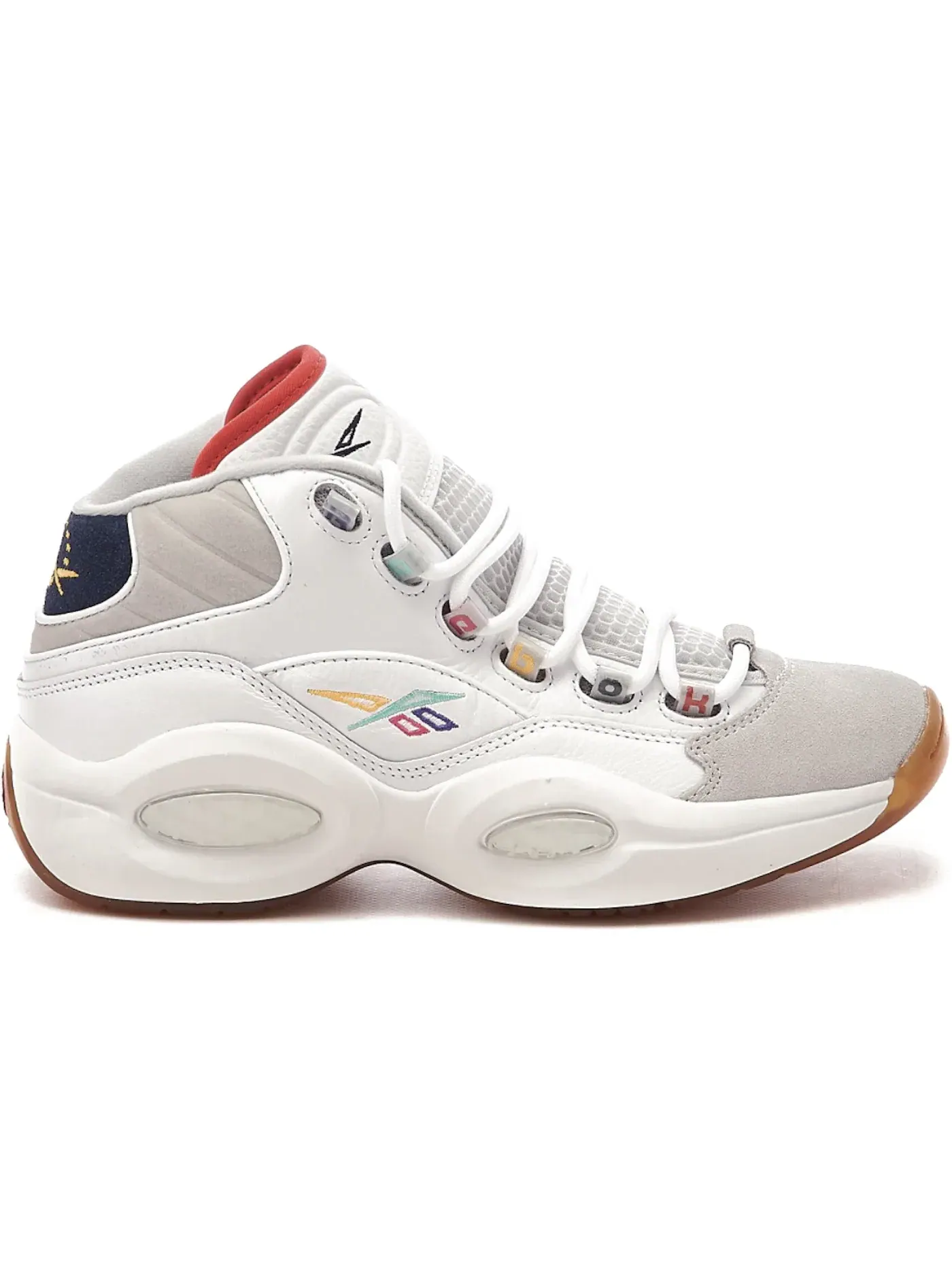 Кроссовки Reebok Question Mid Lifestyle — изображение 1 из 1, белый/темно-синий/серый