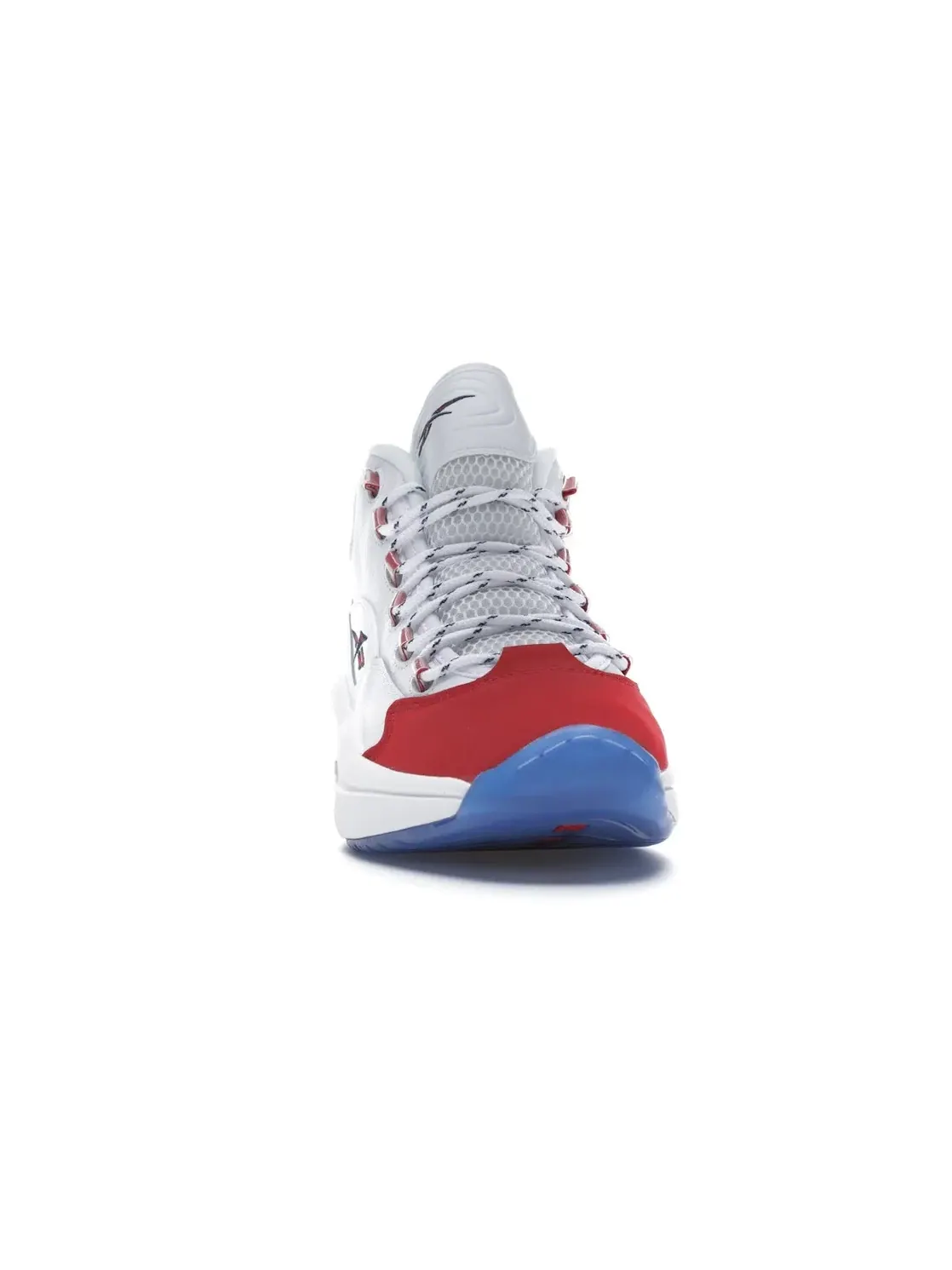 Кроссовки мужские Reebok Question Mid White/White-Red с замшевым носком — изображение 2 из 4, белый/белый-красный
