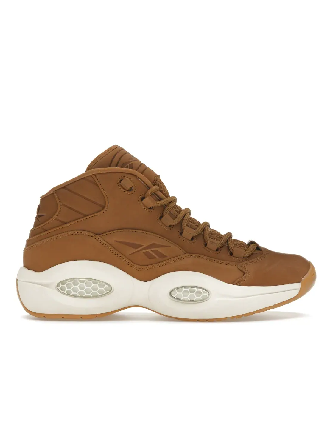 Кроссовки мужские Reebok Lifestyle Question Mid SNS AI Brown, кожа/текстиль — изображение 1 из 4, коричневый