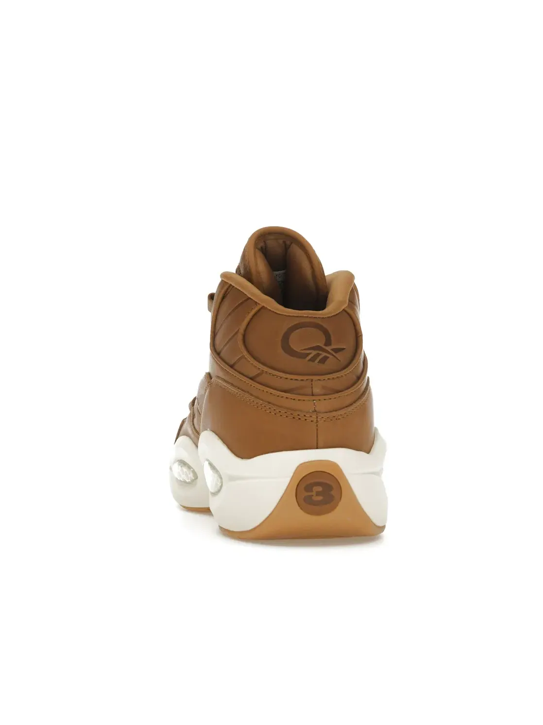 Кроссовки мужские Reebok Lifestyle Question Mid SNS AI Brown, кожа/текстиль — изображение 4 из 4, коричневый