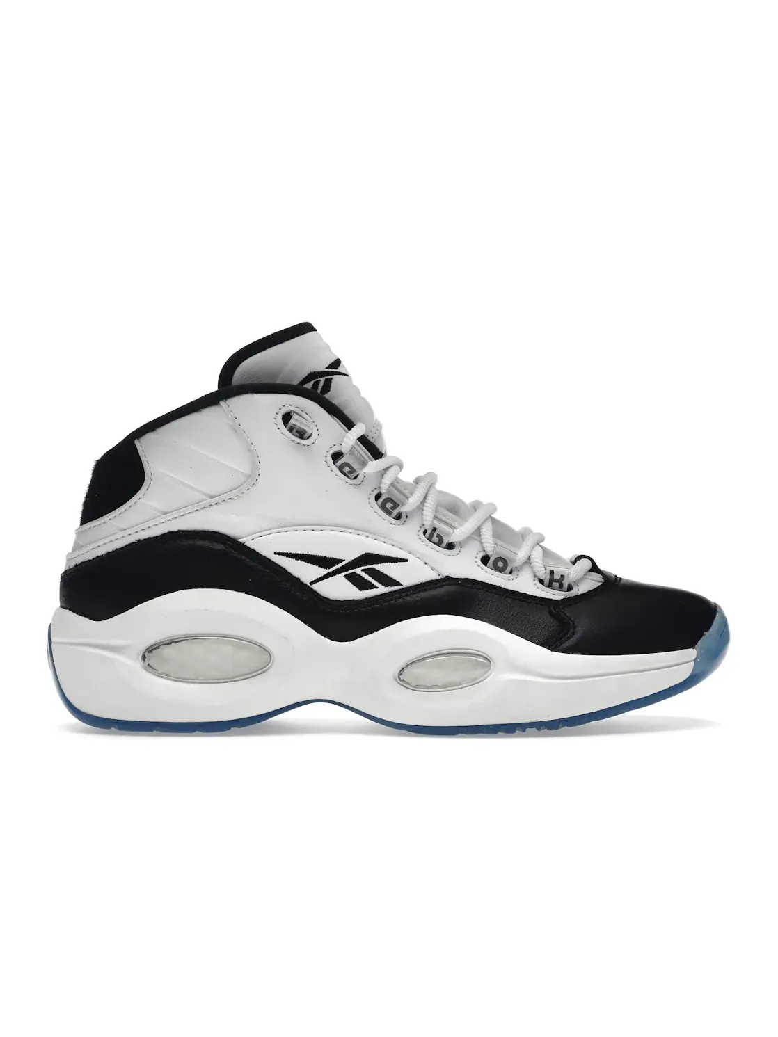 Кроссовки мужские Reebok Question Mid Tyrrell Winston, кожаные, с принтом — изображение 1 из 4, белый