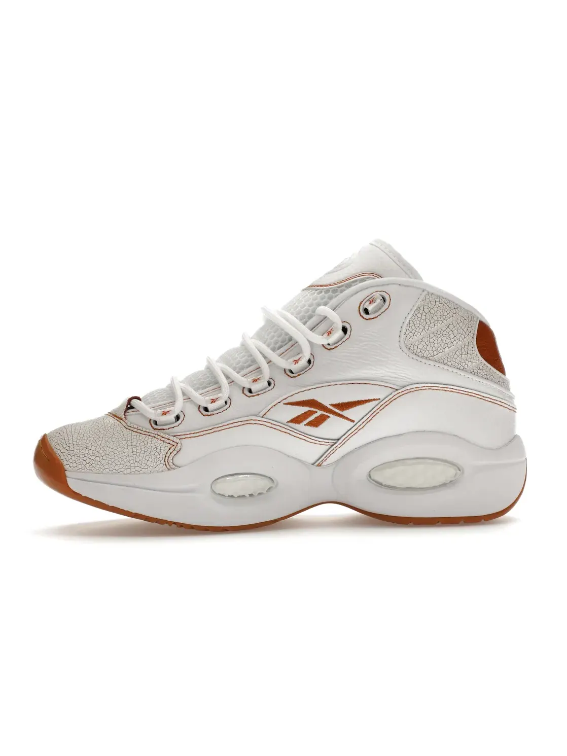 Кроссовки мужские Reebok Lifestyle Question Mid, кожа и текстиль — изображение 3 из 4, белый//белый