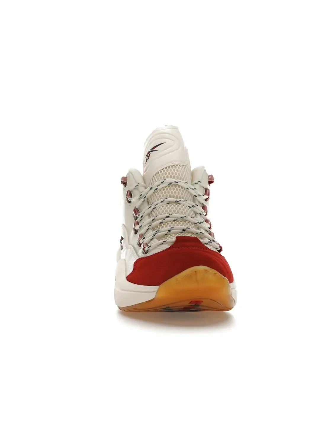 Кроссовки мужские Reebok Lifestyle Question Mid, кожаные — изображение 2 из 4, белый/красный