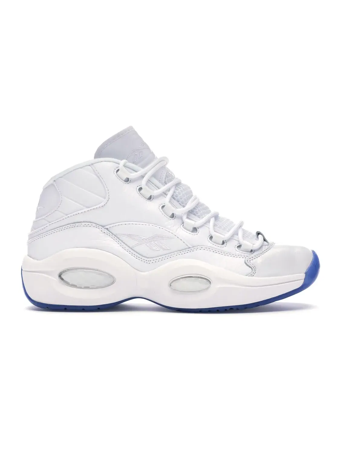 Кроссовки мужские Reebok Question Mid, кожаные — изображение 1 из 4, белый/белый