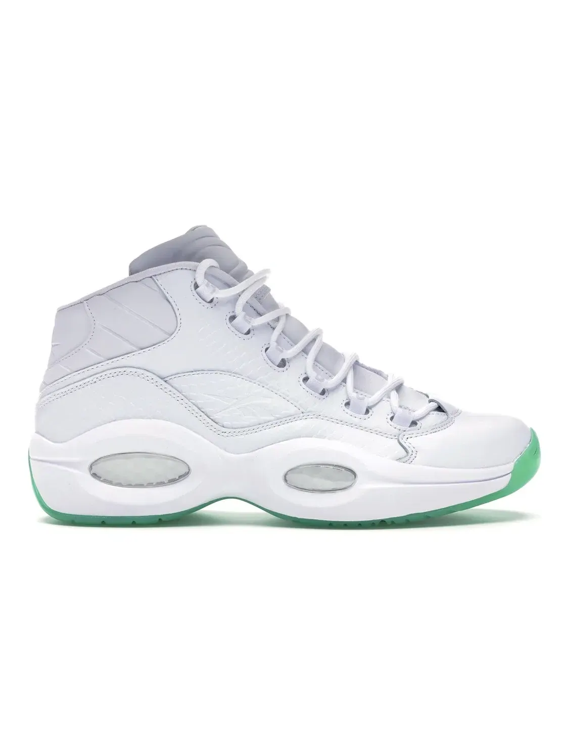 Кроссовки Reebok Question Mid Lifestyle с высоким верхом White/Mint Glow — изображение 1 из 4, белый