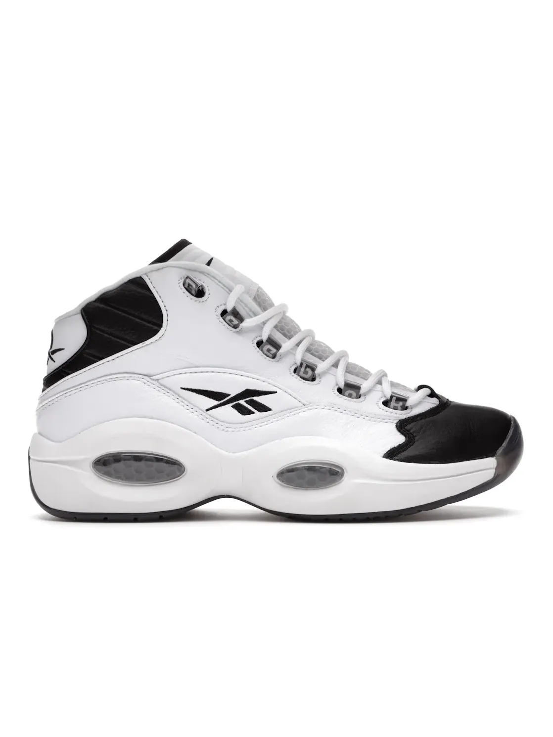 Кроссовки мужские Reebok Question Mid Why Not Us, высокие — изображение 1 из 4, белый/черный