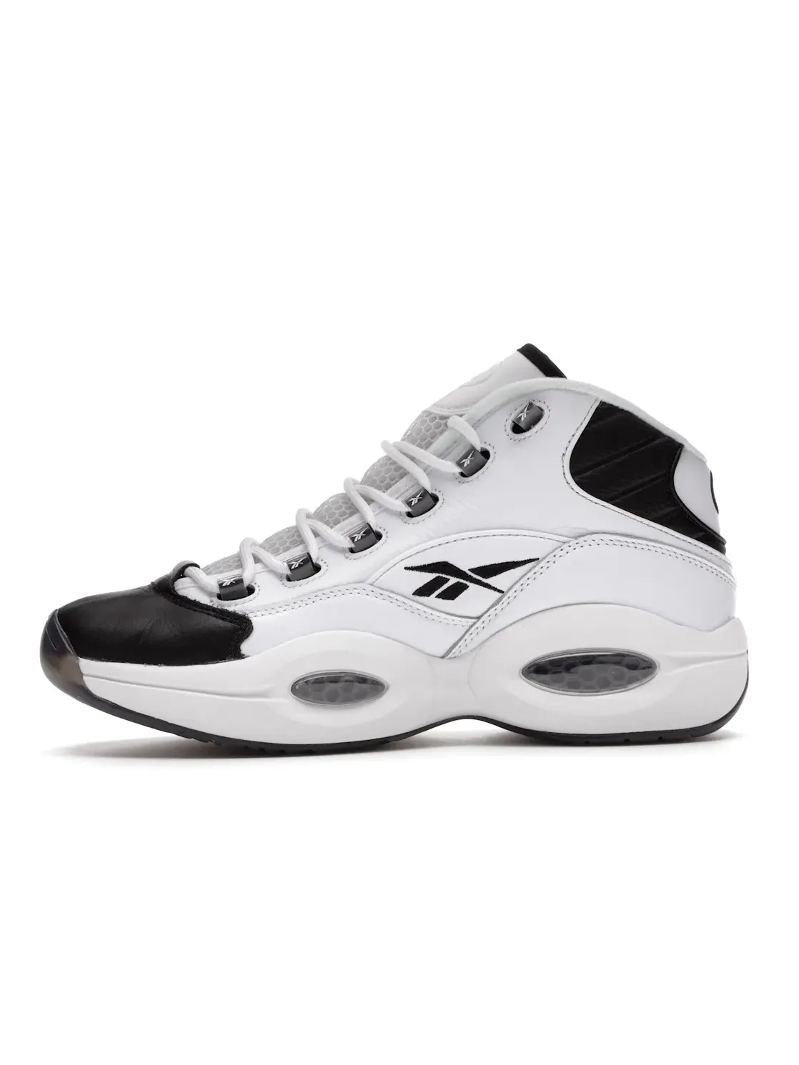 Кроссовки мужские Reebok Question Mid Why Not Us, высокие — изображение 3 из 4, белый/черный