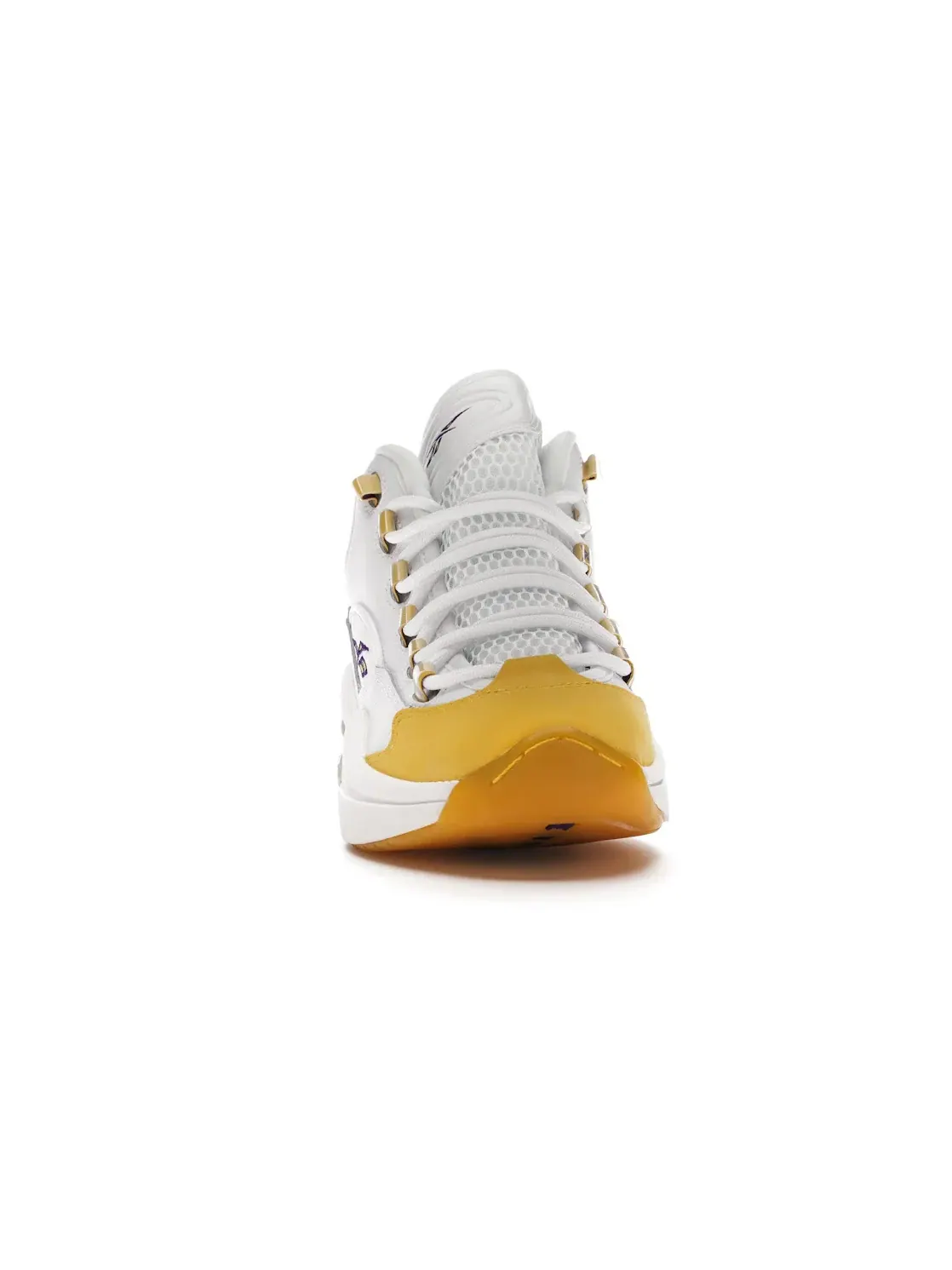 Кроссовки детские Reebok Lifestyle Question Mid Yellow Toe — изображение 2 из 4, белый/желтый