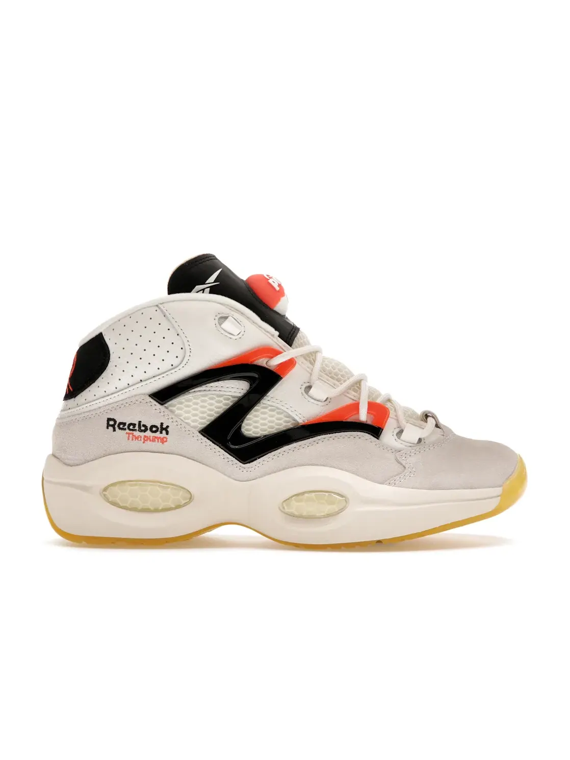 Кроссовки мужские Reebok Question Pump Lifestyle Chalk/Core Black/Pump Orange — изображение 1 из 4, черный/оранжевый