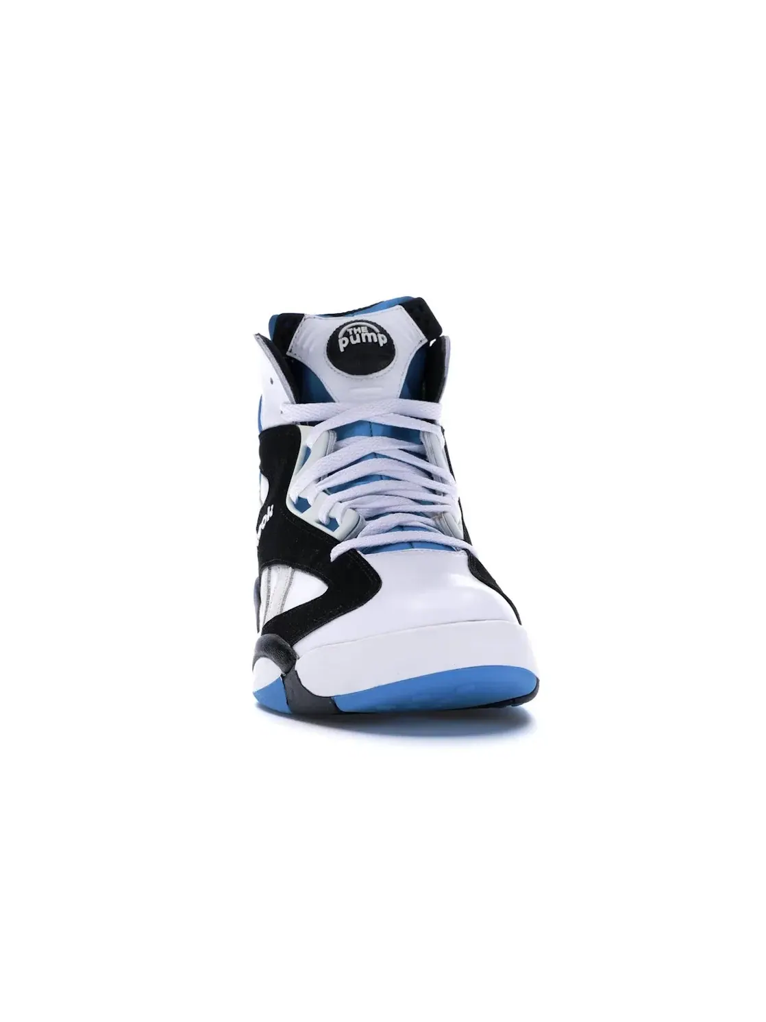 Кроссовки Reebok Shaq Attaq Pump, кожаные — изображение 2 из 4, белый/черный