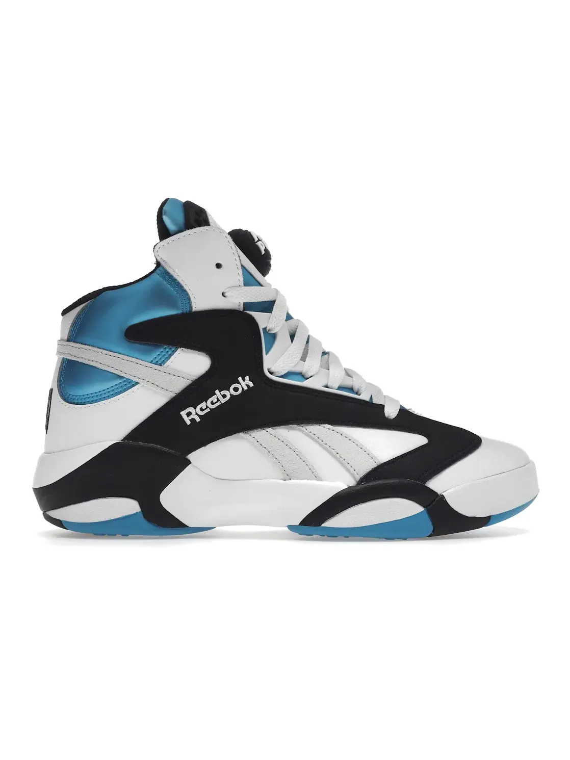 Кроссовки мужские Reebok Shaq Attaq, кожаный верх — изображение 1 из 4, белый черный