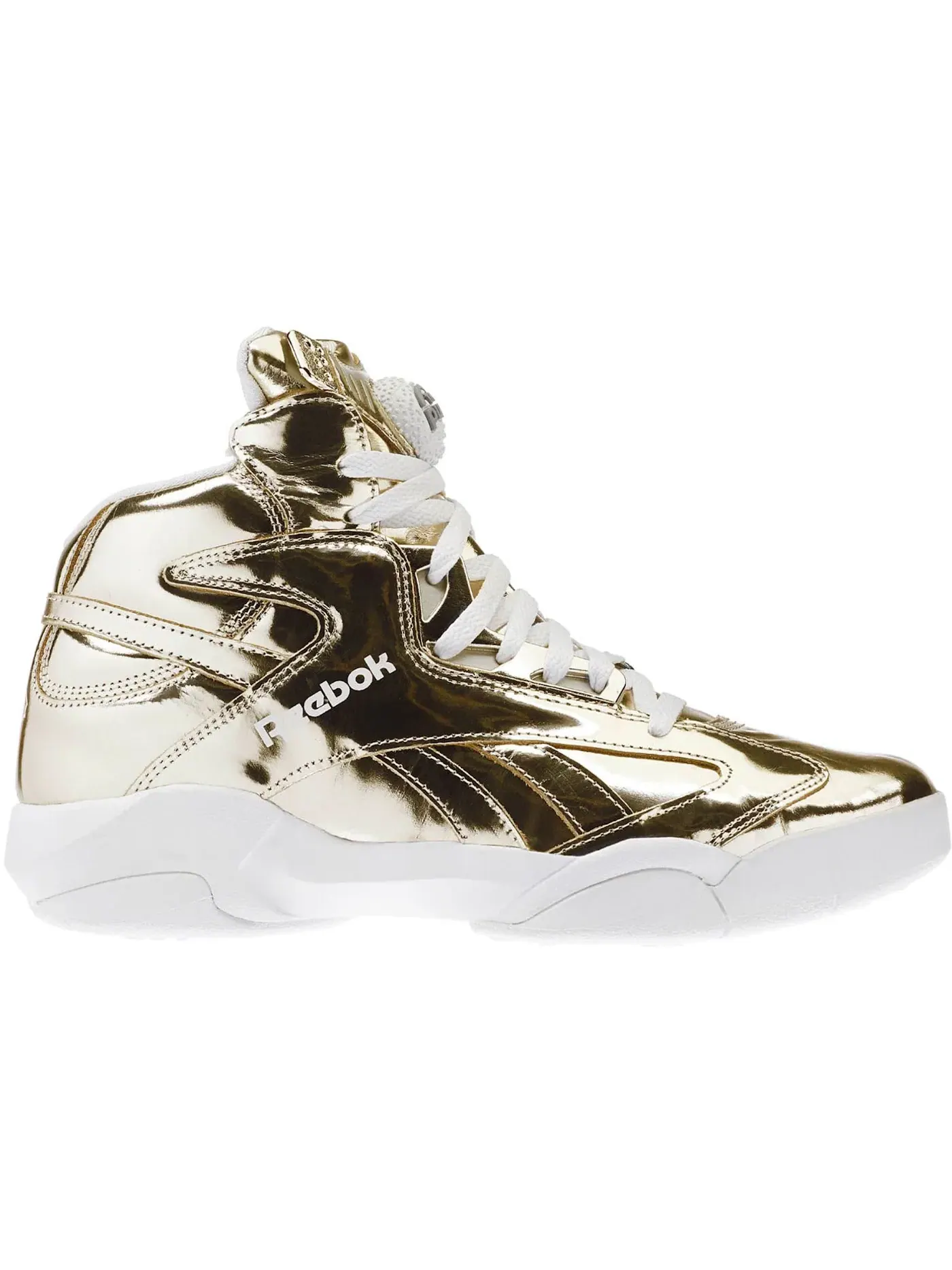 Кроссовки мужские Reebok Shaq Attaq Platinum, металлический верх — изображение 1 из 1, белый