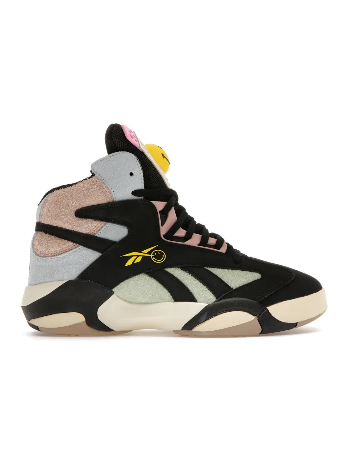 Кроссовки мужские Reebok Shaq Attaq, Lifestyle — изображение 1 из 4, черный/синий-желтый