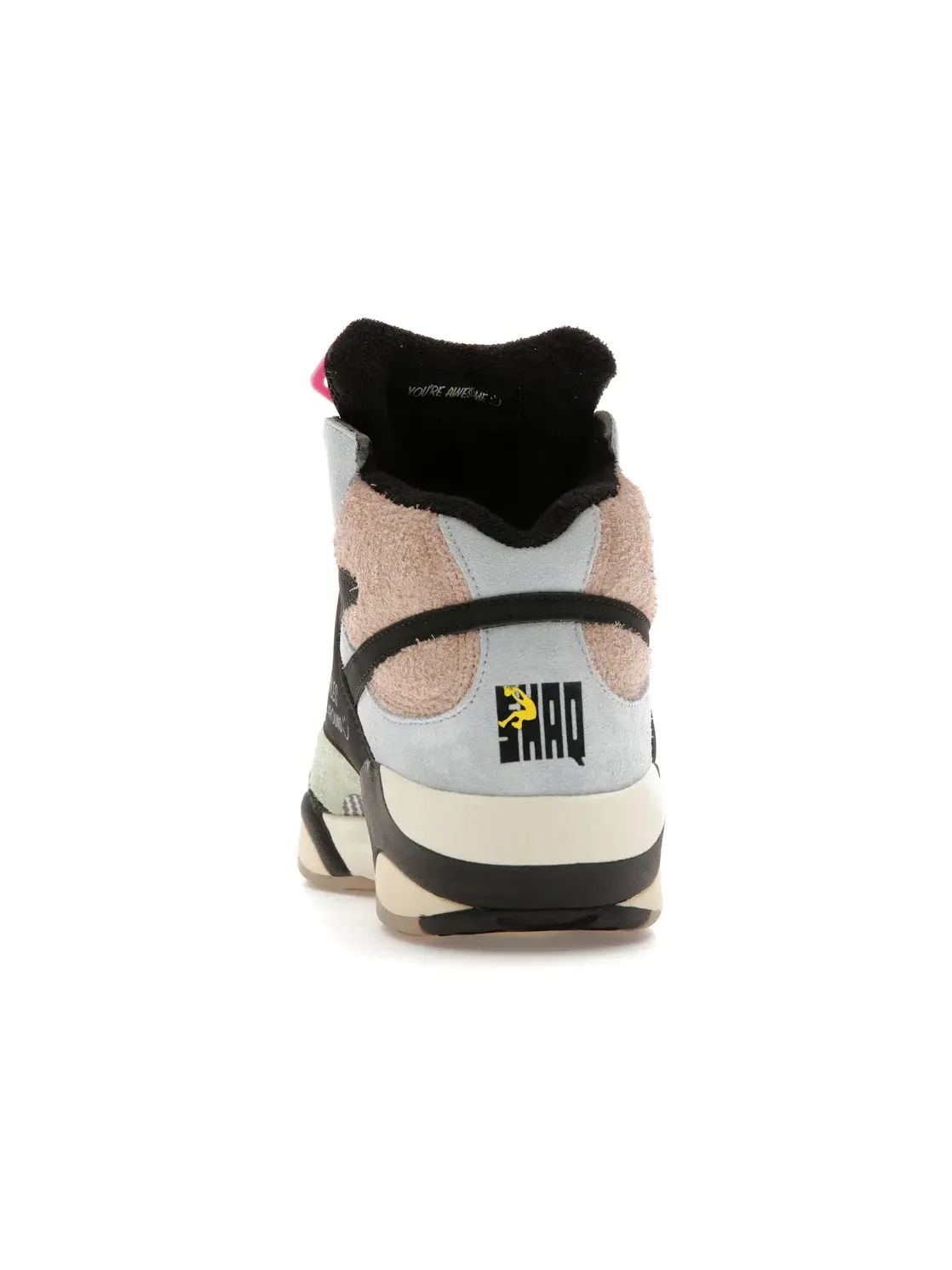 Кроссовки мужские Reebok Shaq Attaq, Lifestyle — изображение 4 из 4, черный/синий-желтый