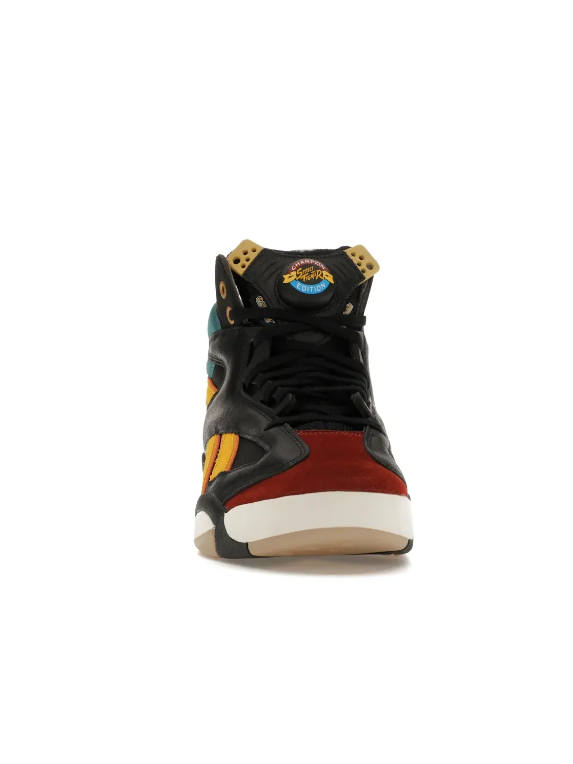 Кроссовки мужские Reebok Shaq Attaq Street Fighter Champion Edition, кожаные — изображение 2 из 4, черный/темный/синий