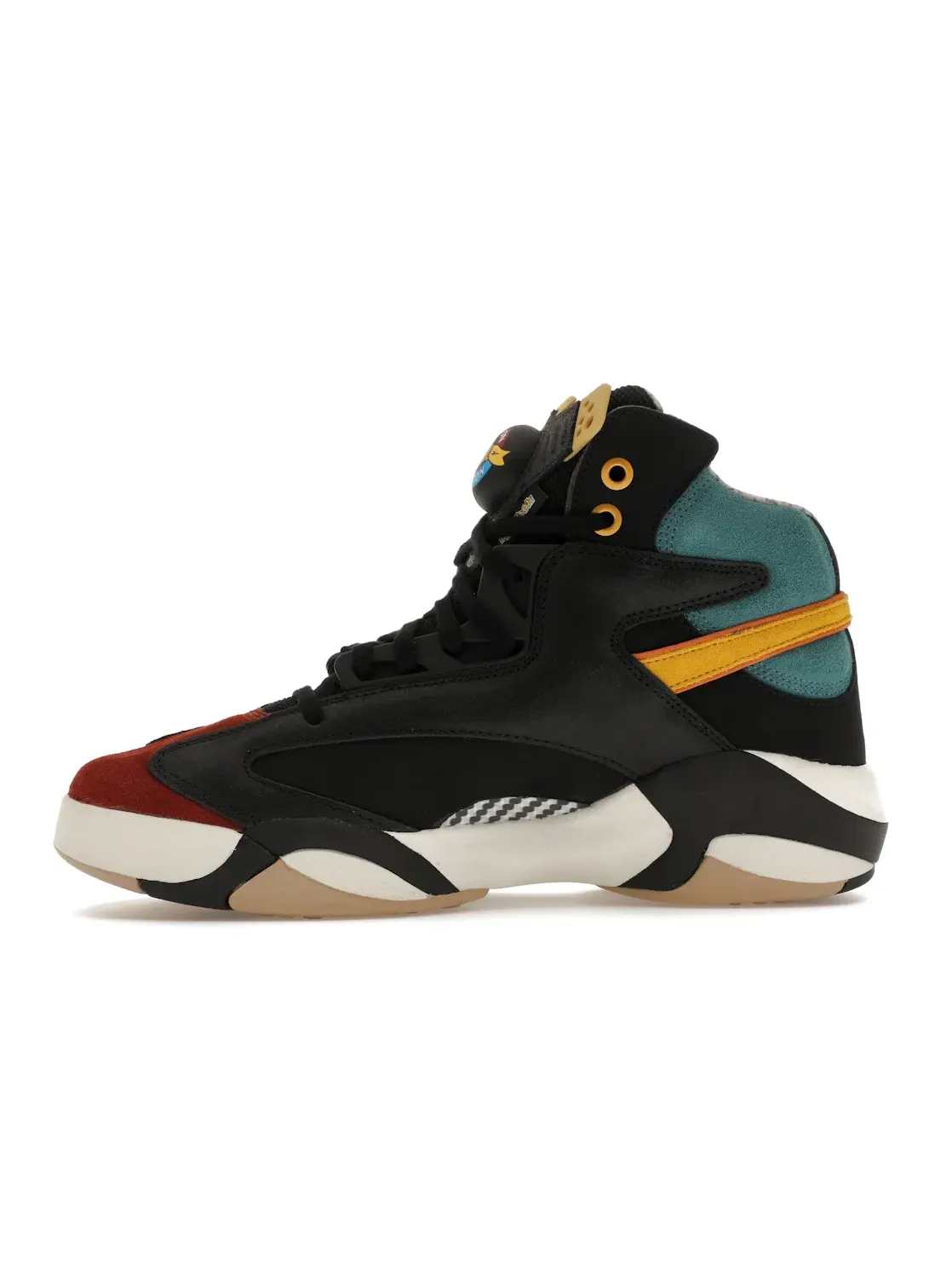 Кроссовки мужские Reebok Shaq Attaq Street Fighter Champion Edition, кожаные — изображение 3 из 4, черный/темный/синий