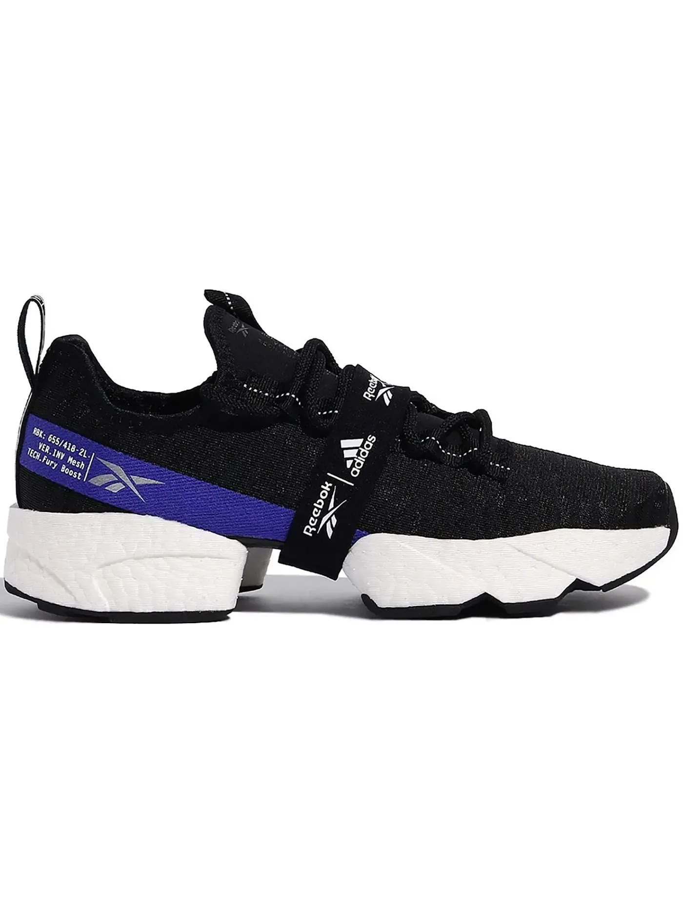 Кроссовки мужские Reebok Sole Fury Boost, Lifestyle — изображение 1 из 1, черный/белый-черный