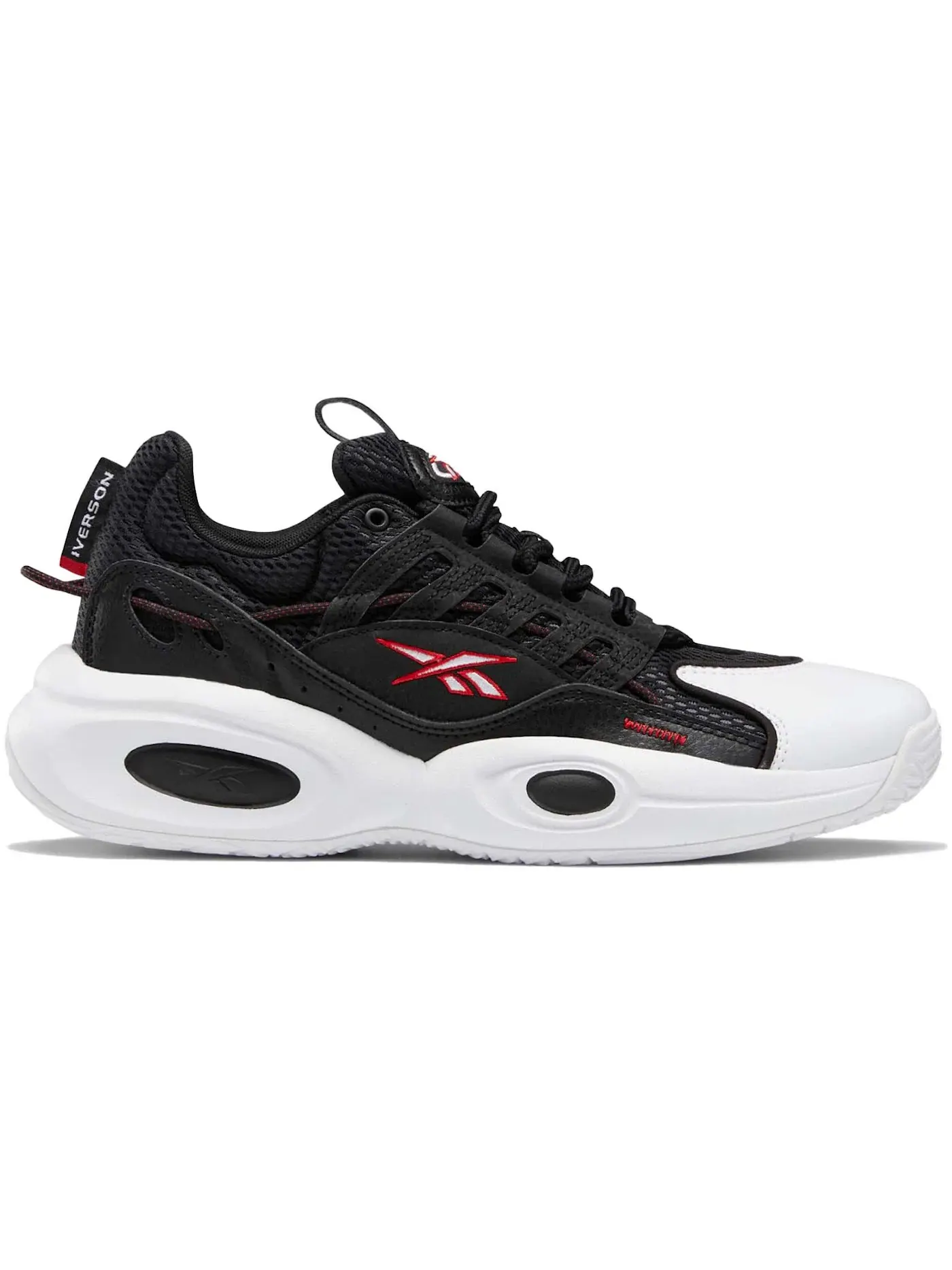 Кроссовки мужские Reebok Solution Mid, повседневные — изображение 1 из 1, черный/белый/красный