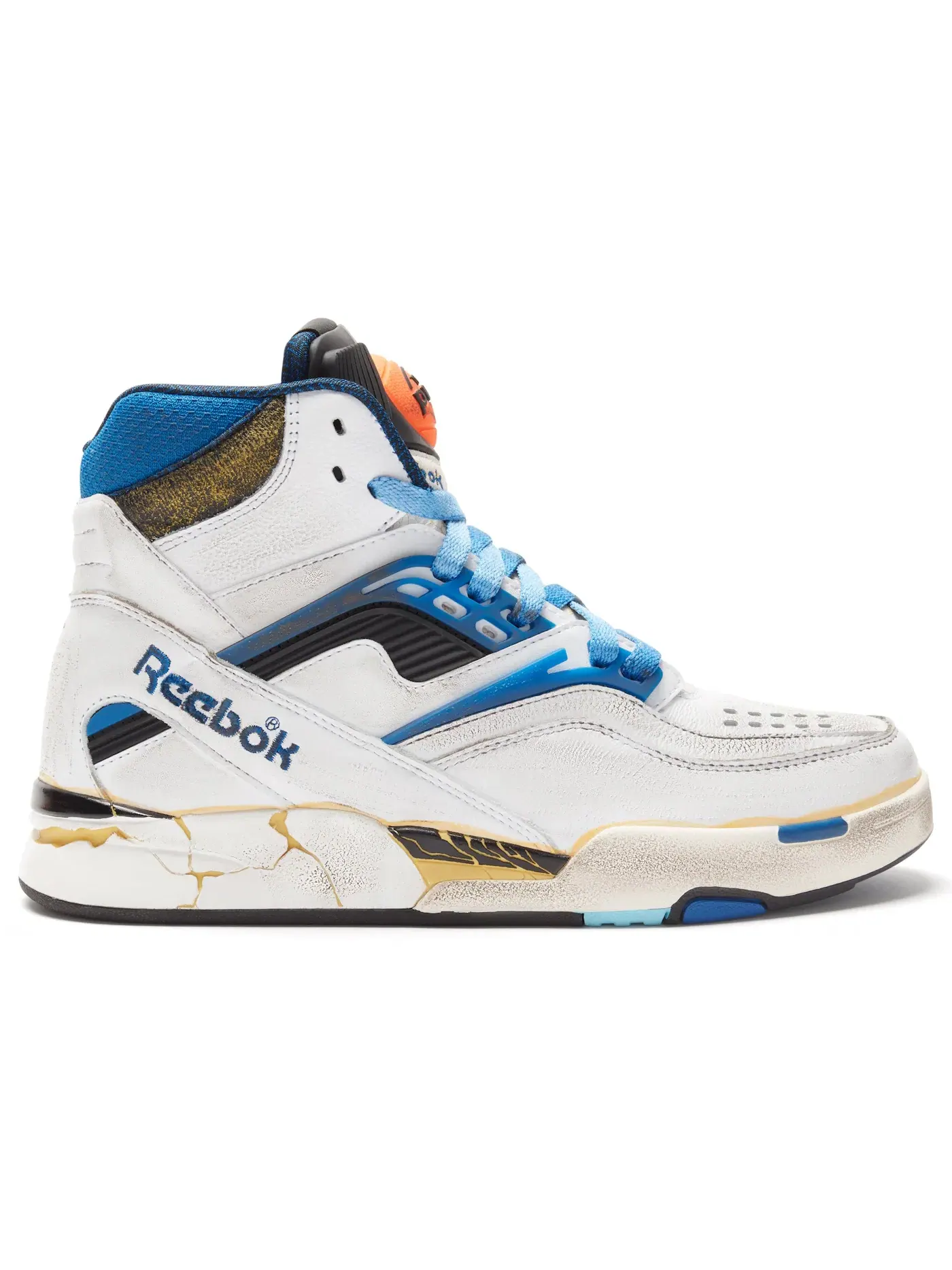 Кроссовки Reebok TZ Pump Deadstock lifestyle с принтом — изображение 1 из 3, белый/черный/синий