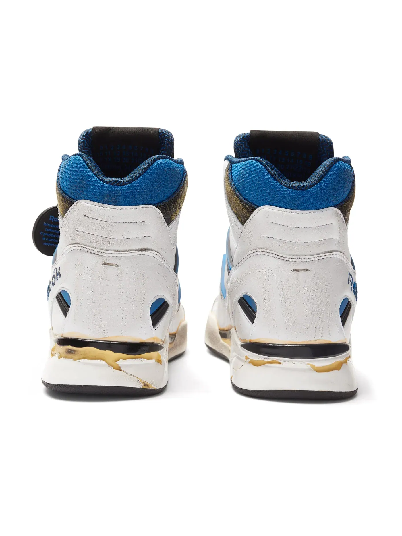Кроссовки Reebok TZ Pump Deadstock lifestyle с принтом — изображение 3 из 3, белый/черный/синий