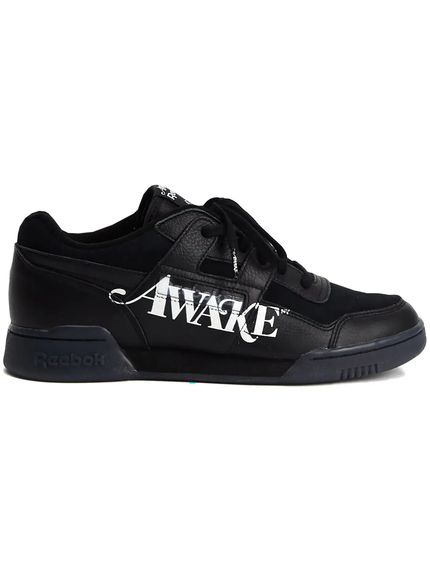 Кроссовки мужские Reebok Workout Lo Plus Awake NY, замшевый верх — изображение 1 из 1, черный/белый