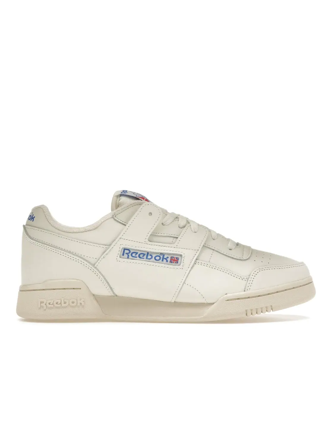 Кроссовки Reebok Workout Plus Lifestyle, кожаные, Chalk Paperwhite Royal — изображение 1 из 4