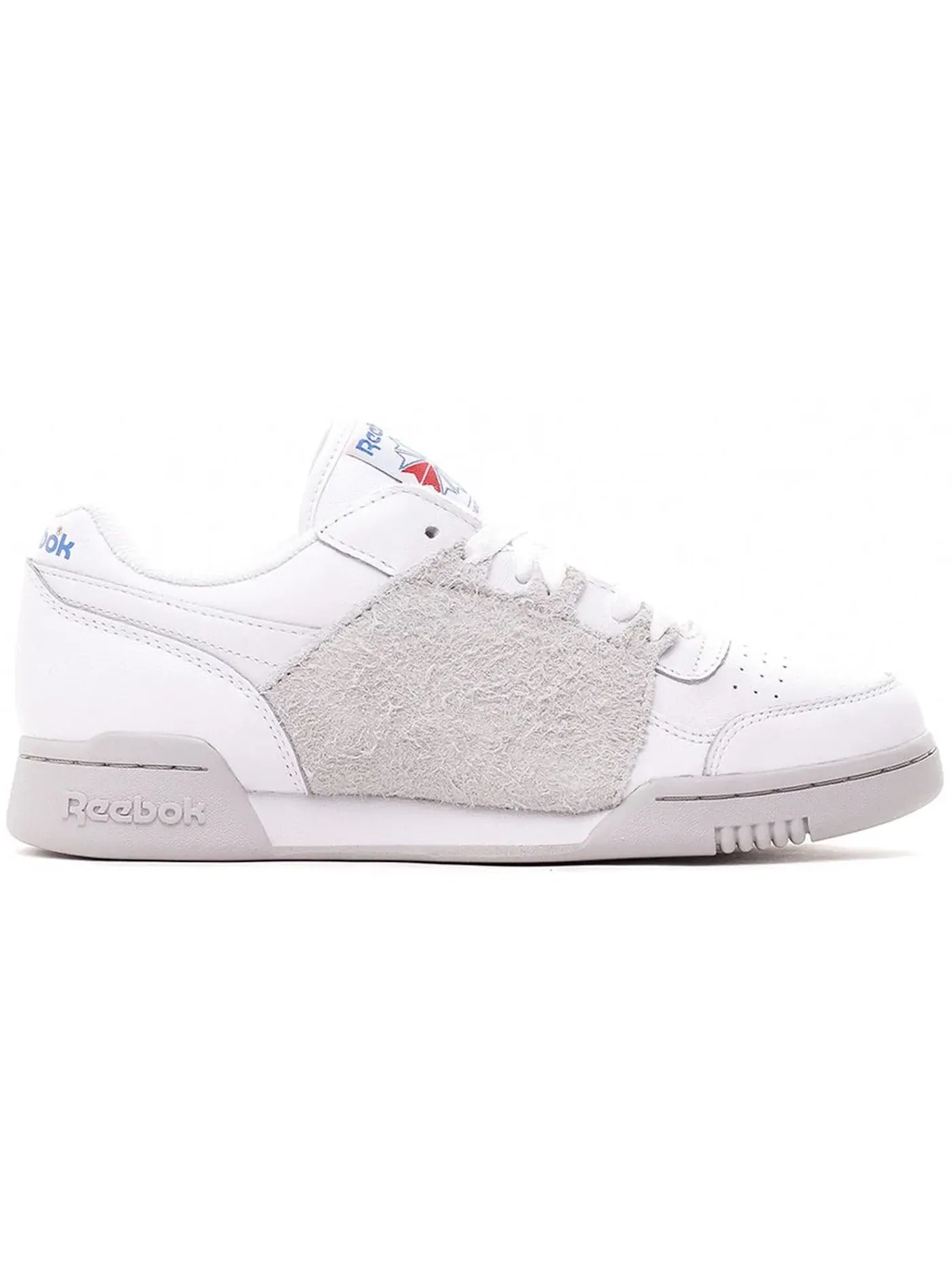 Кроссовки мужские Reebok Workout Plus Nepenthes, кожаные — изображение 1 из 1, белый/серый