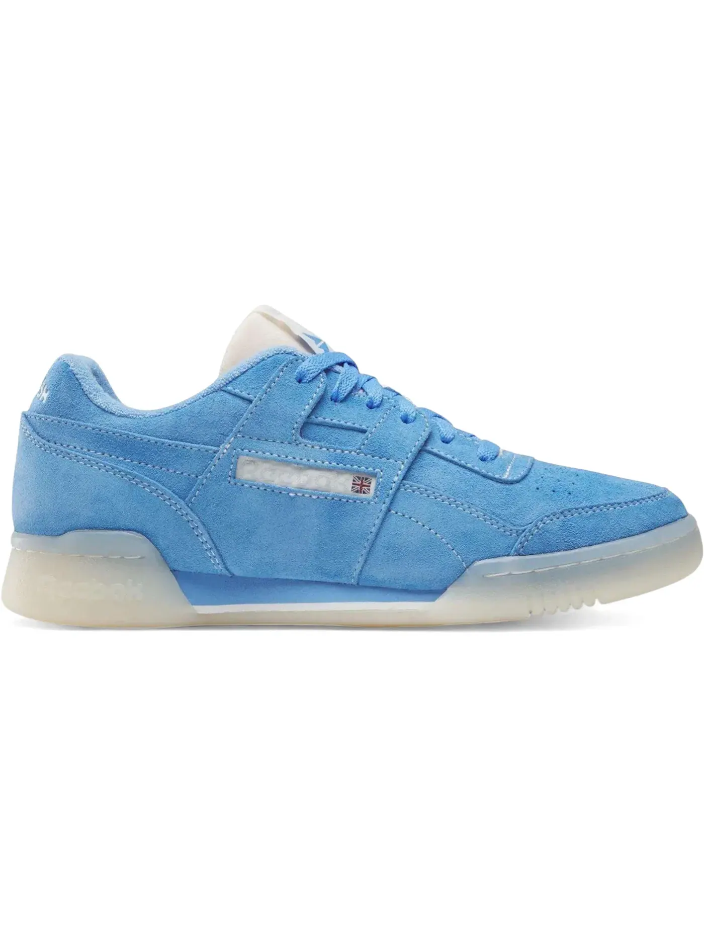 Кроссовки мужские Reebok Workout Plus Lifestyle, кожаные, Periblue Chalk Alabaster — изображение 1 из 1