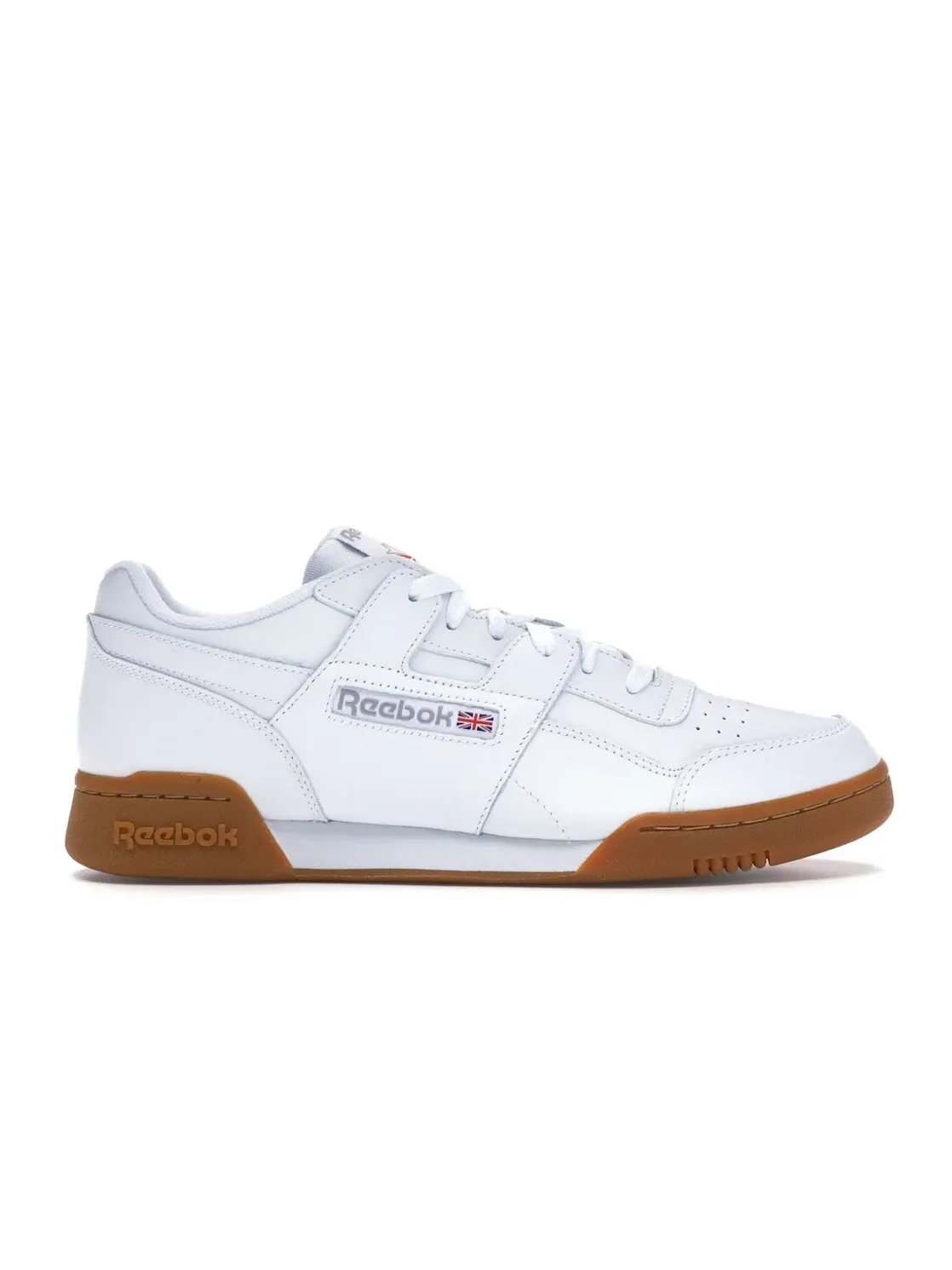 Кроссовки мужские Reebok Workout Plus, низкий силуэт — изображение 1 из 4, белый/-красный