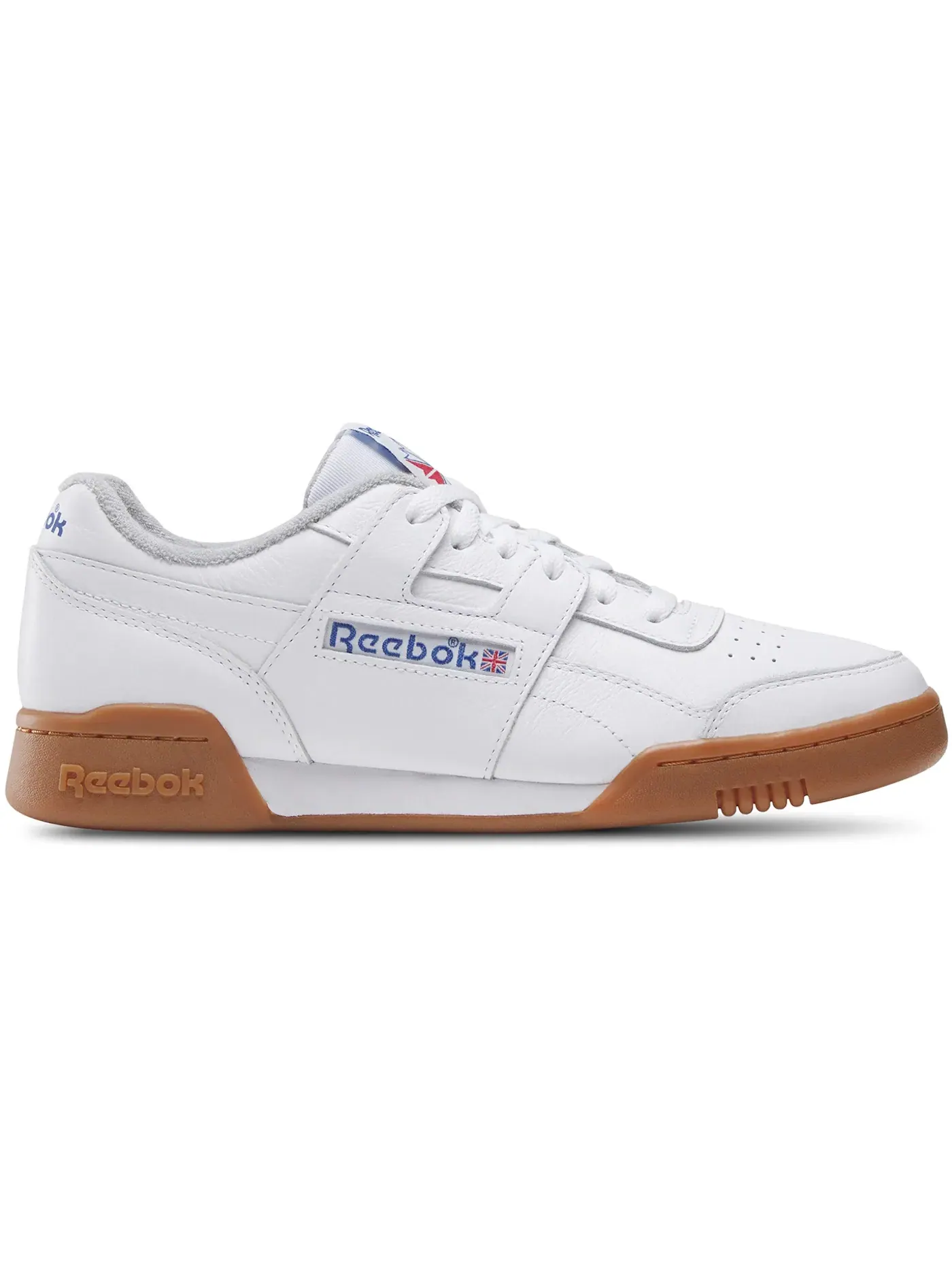 Кроссовки мужские Reebok Workout Plus, низкий профиль — изображение 1 из 1, белый/синий/красный
