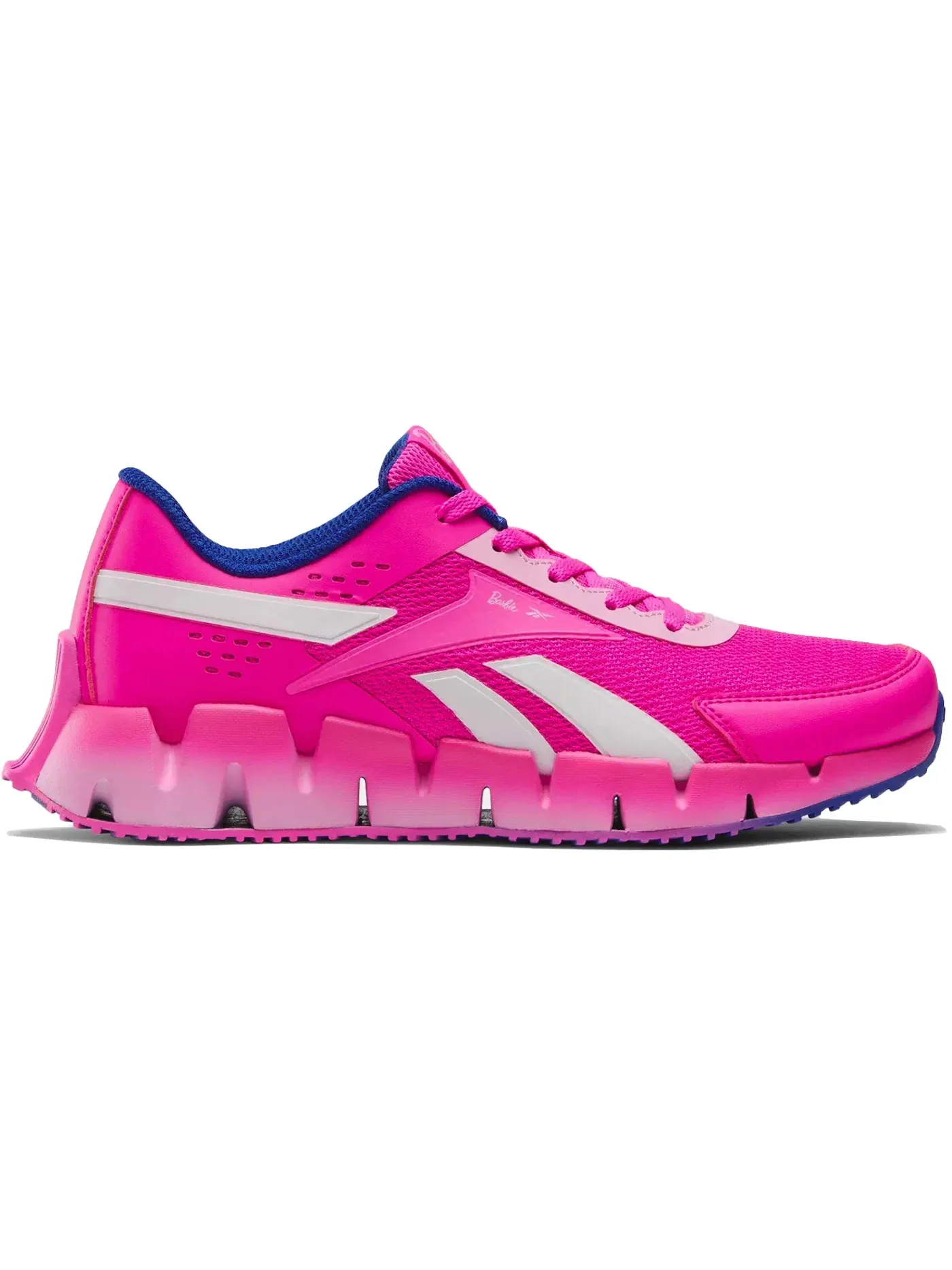 Детские кроссовки Reebok Zig Dynamica 2 для девочек, на шнуровке — изображение 1 из 1, розовый/розовый/розовый