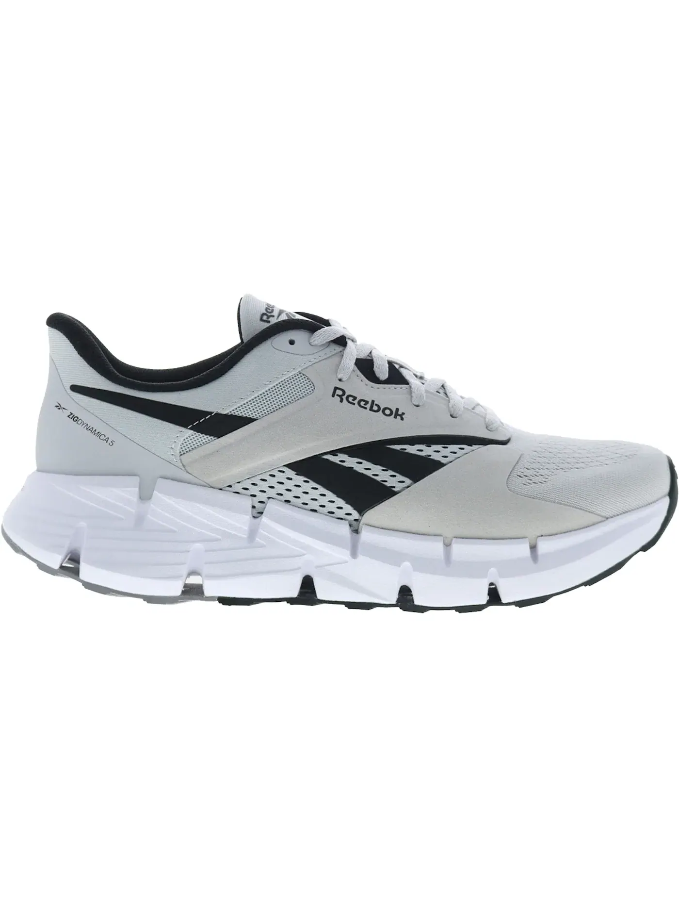 Кроссовки мужские Reebok Lifestyle Zig Dynamica 5, повседневные — изображение 1 из 1, серый с черным и белым