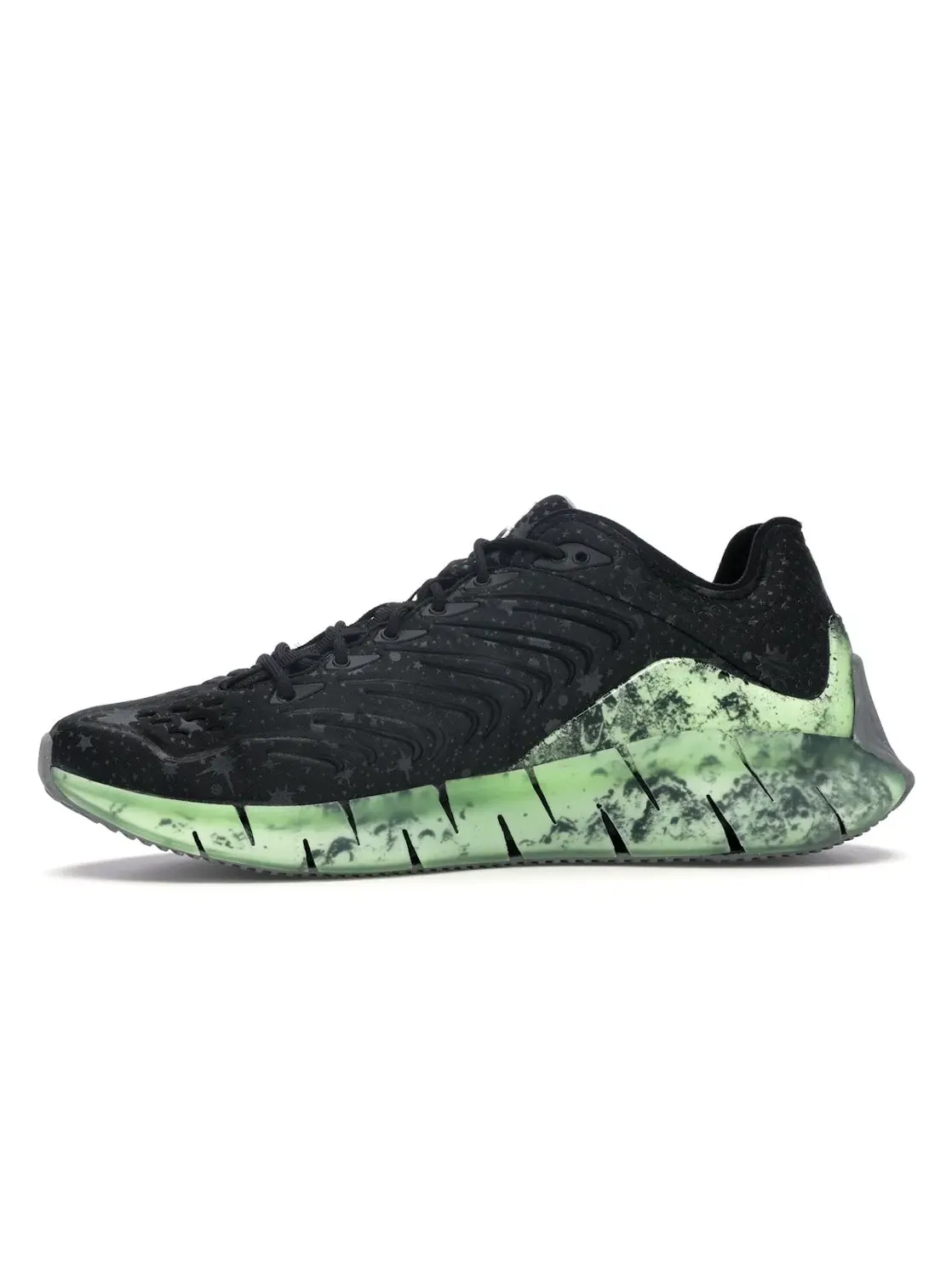 Кроссовки мужские Reebok Zig Kinetica BBC Ice Cream, Lifestyle — изображение 3 из 4, черный/зеленый