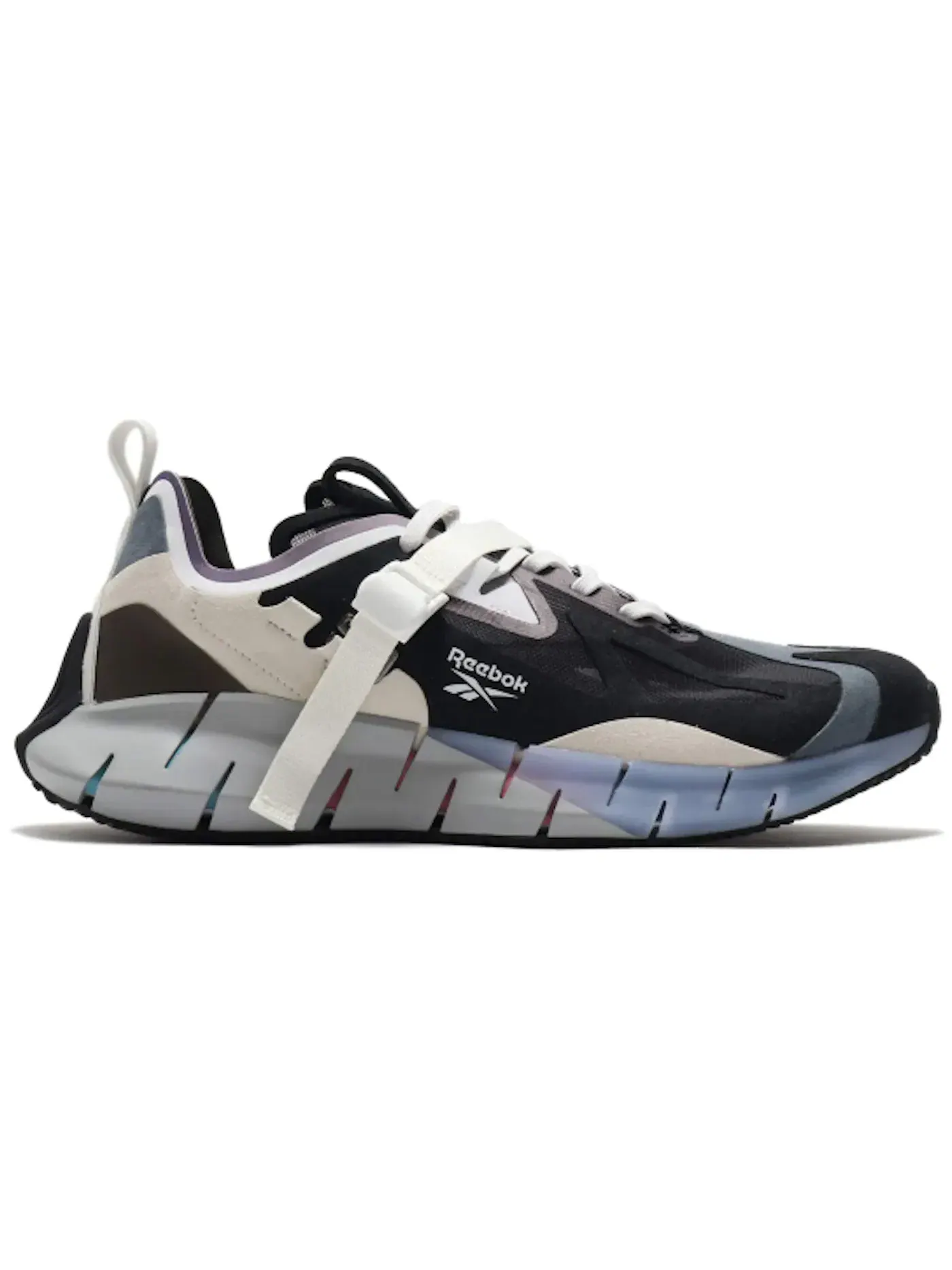 Кроссовки мужские Reebok Zig Kinetica Ian Paley, коллаборация с дизайнером — изображение 1 из 1, черный/белый/фиолетовый