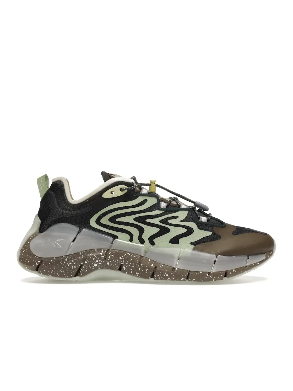 Кроссовки мужские Reebok Lifestyle Zig Kinetica II, текстиль и синтетика — изображение 1 из 4, серый/серый-зеленый