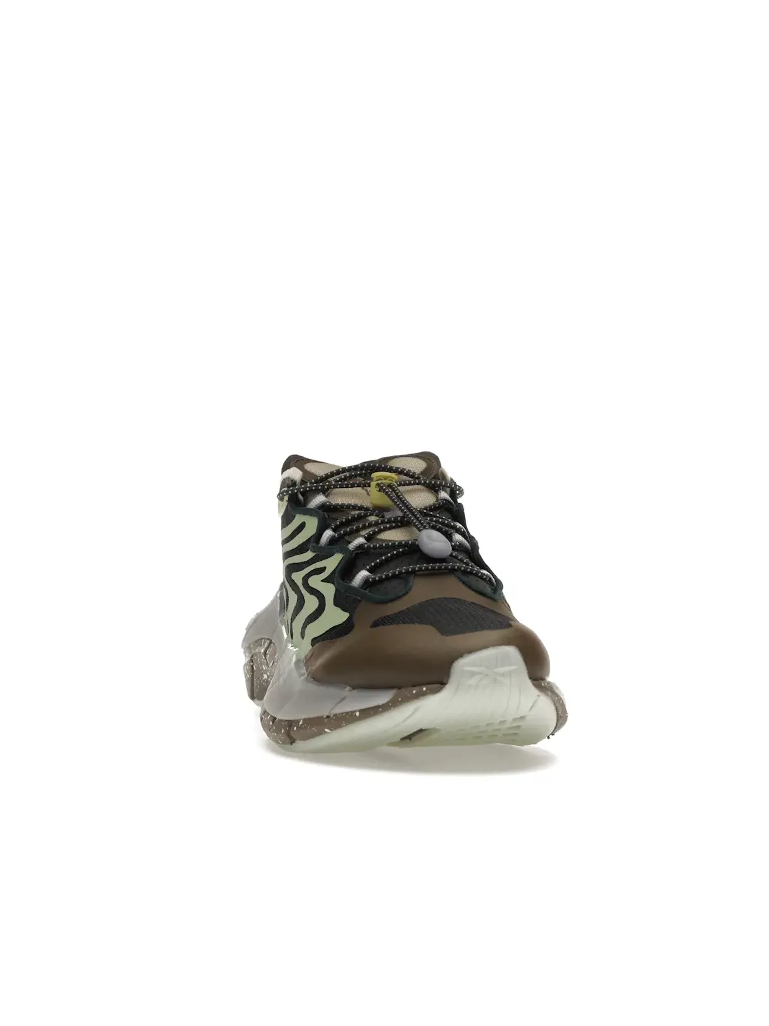 Кроссовки мужские Reebok Lifestyle Zig Kinetica II, текстиль и синтетика — изображение 2 из 4, серый/серый-зеленый