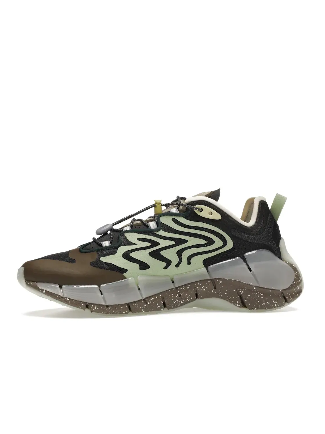 Кроссовки мужские Reebok Lifestyle Zig Kinetica II, текстиль и синтетика — изображение 3 из 4, серый/серый-зеленый