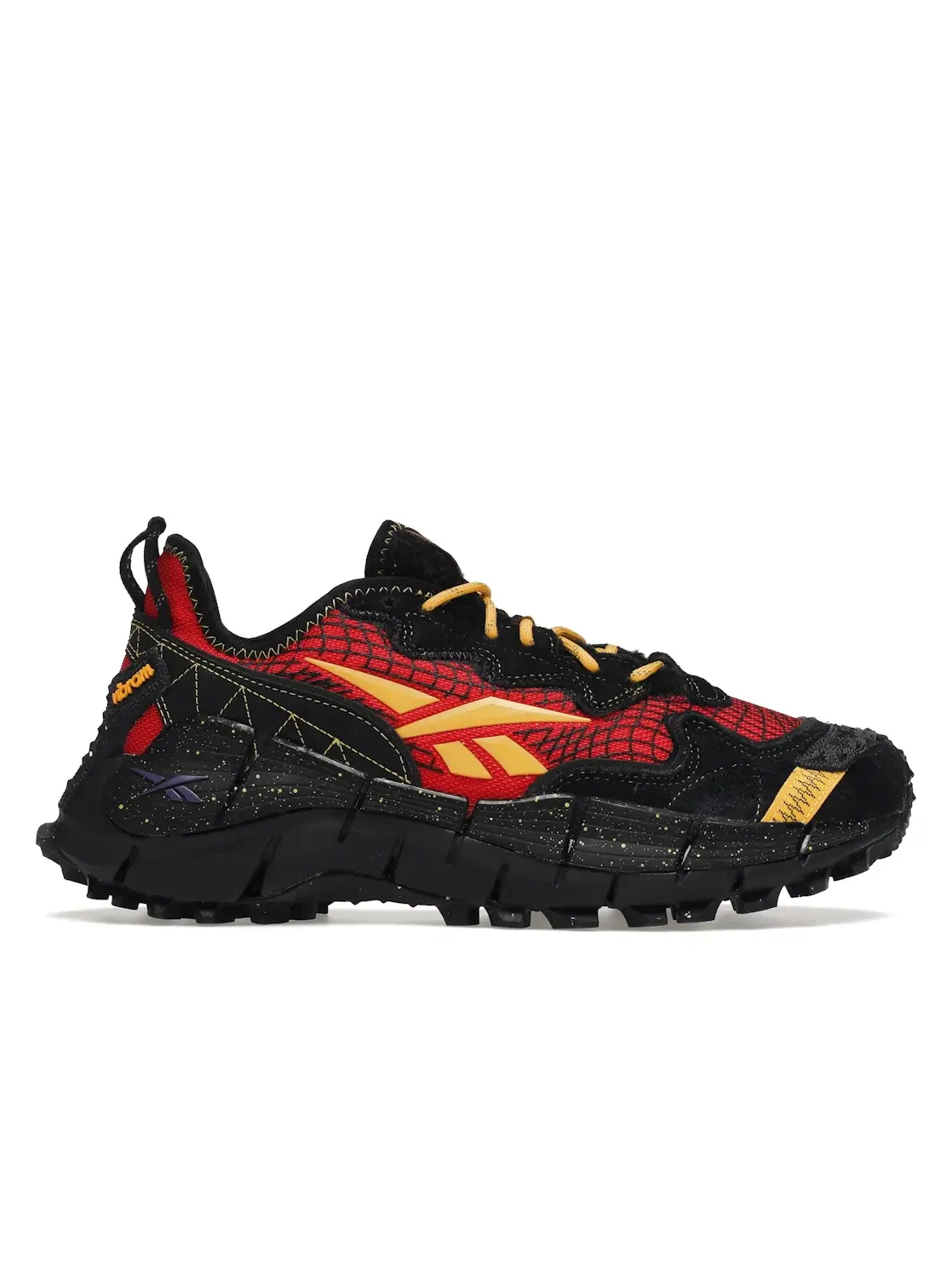 Кроссовки мужские Reebok Lifestyle Zig Kinetica II Edge — изображение 1 из 4, красный/черный/желтый