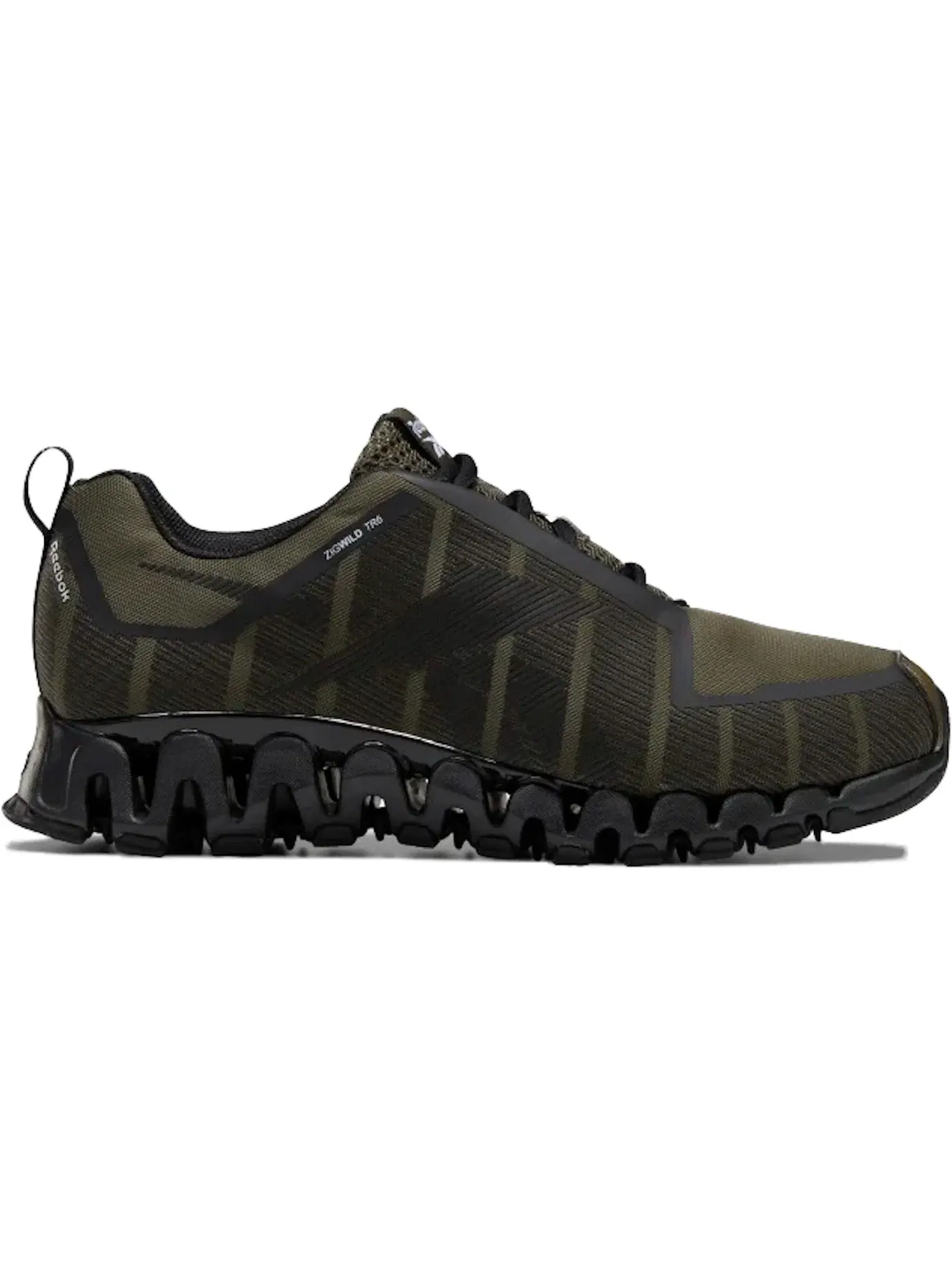 Кроссовки мужские Reebok ZigWild Trail 6, для повседневной носки — изображение 1 из 1, зеленый черный