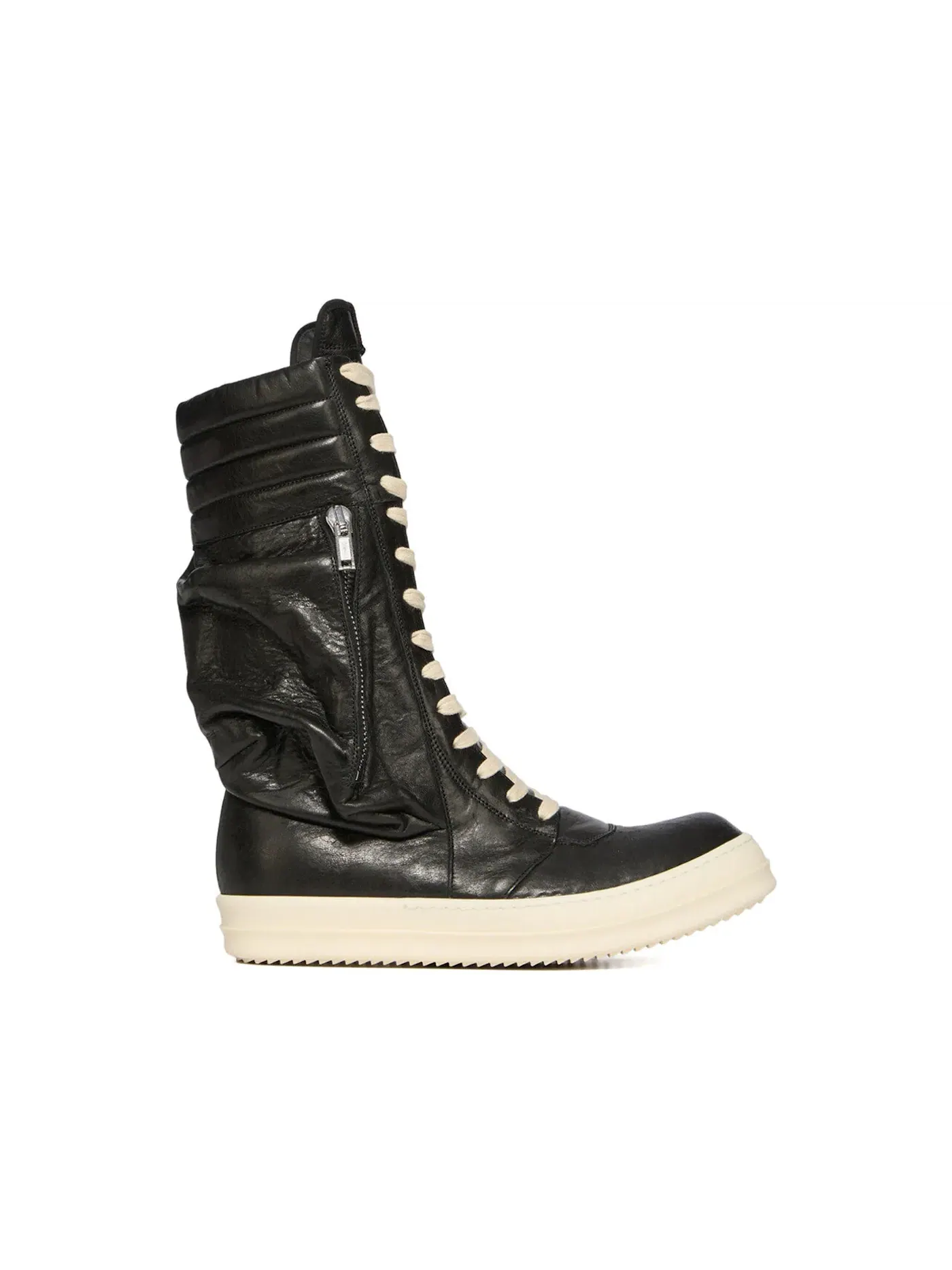 Мужские кроссовки из кожи Cargo Geobasket Rick Owens — изображение 1 из 1, черный