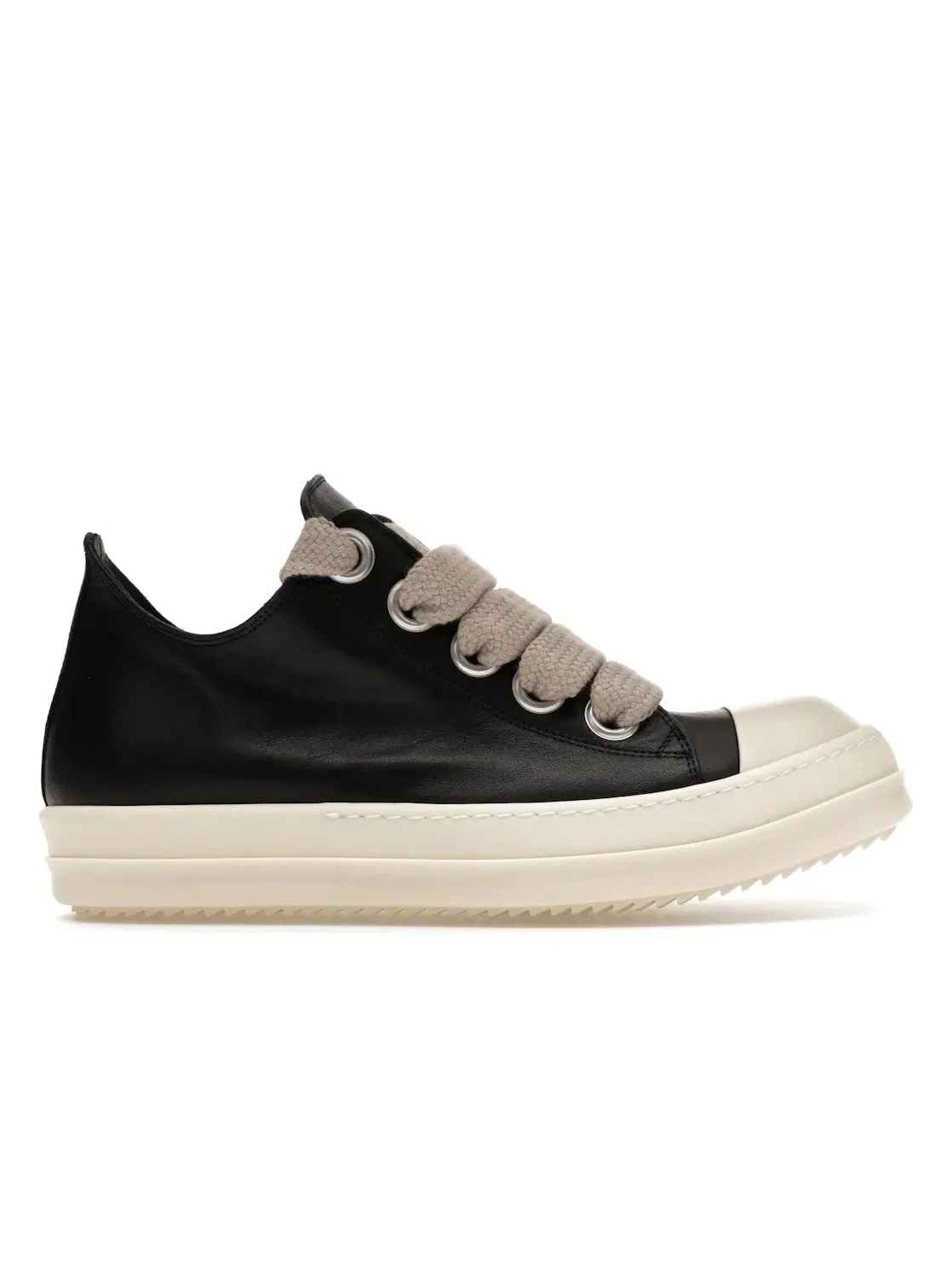 Мужские кроссовки с увеличенными шнурками Rick Owens Concordians Jumbo Laced Low — изображение 1 из 4, черный