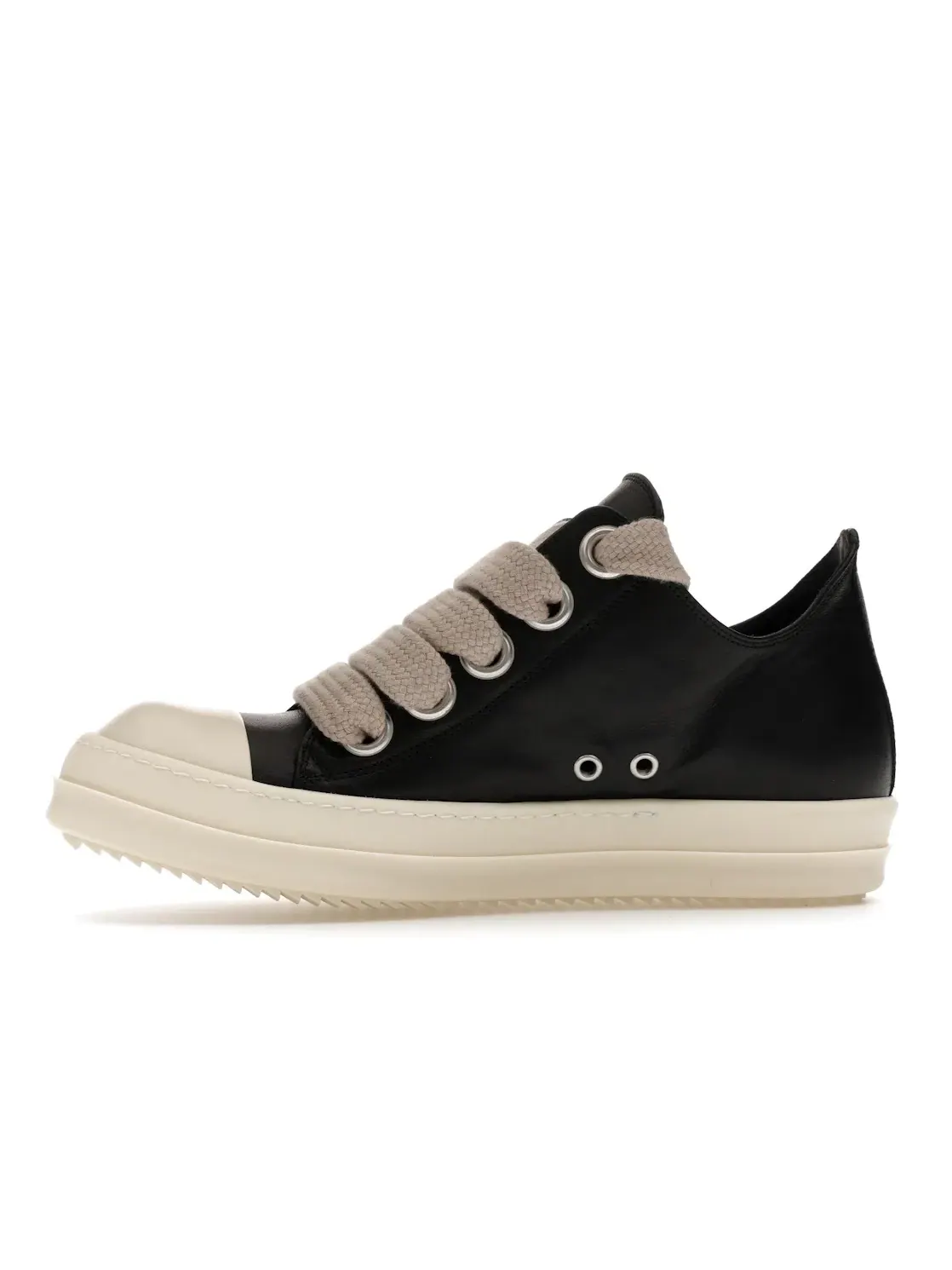 Мужские кроссовки с увеличенными шнурками Rick Owens Concordians Jumbo Laced Low — изображение 3 из 4, черный