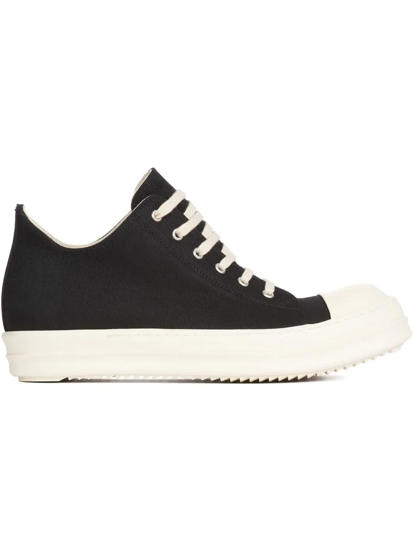 Унисекс кроссовки с джинсовым верхом Rick Owens DRKSHDW Black Denim Low — изображение 1 из 1, черный